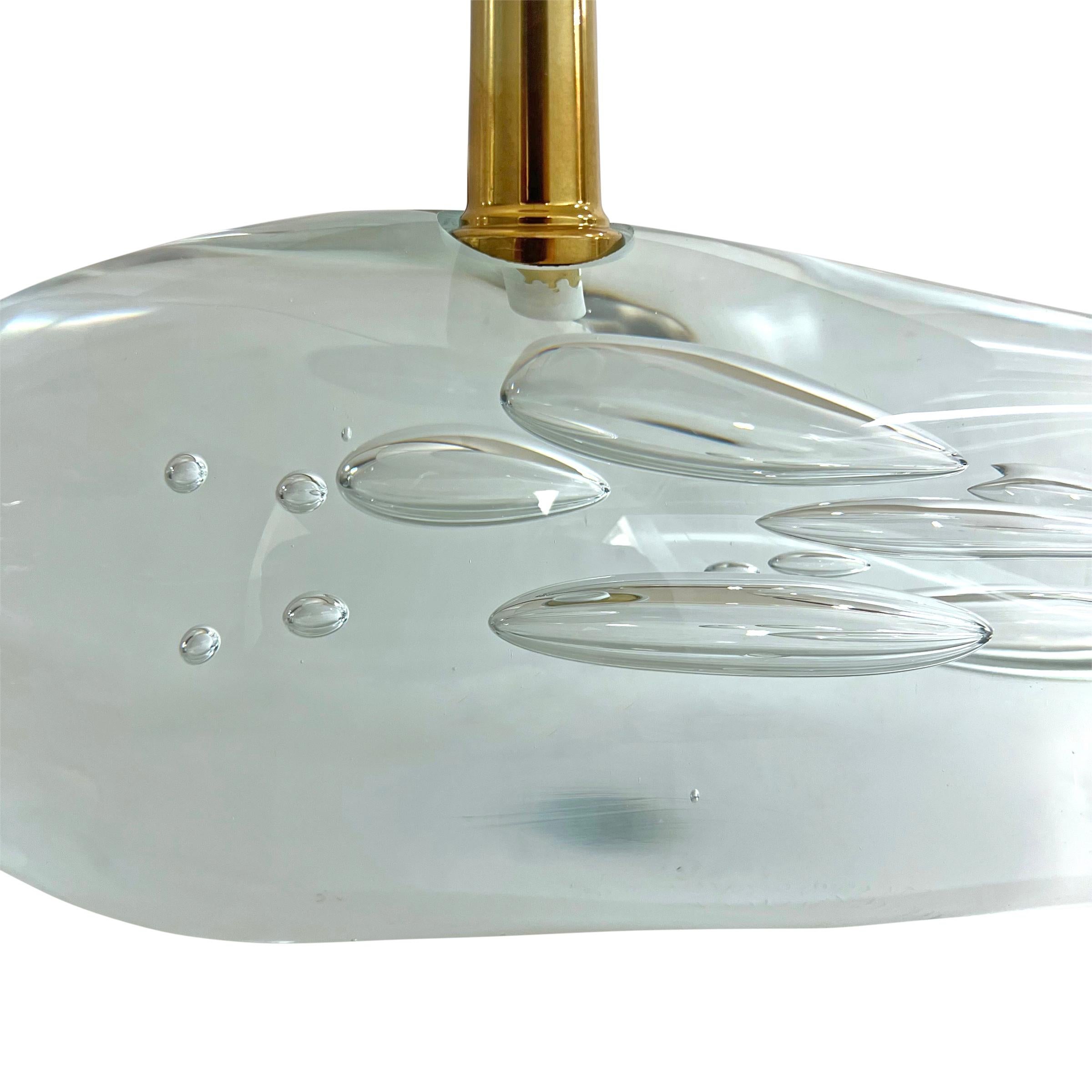 Italian Artist-Made Hand-Blown Crystal Lamp 1