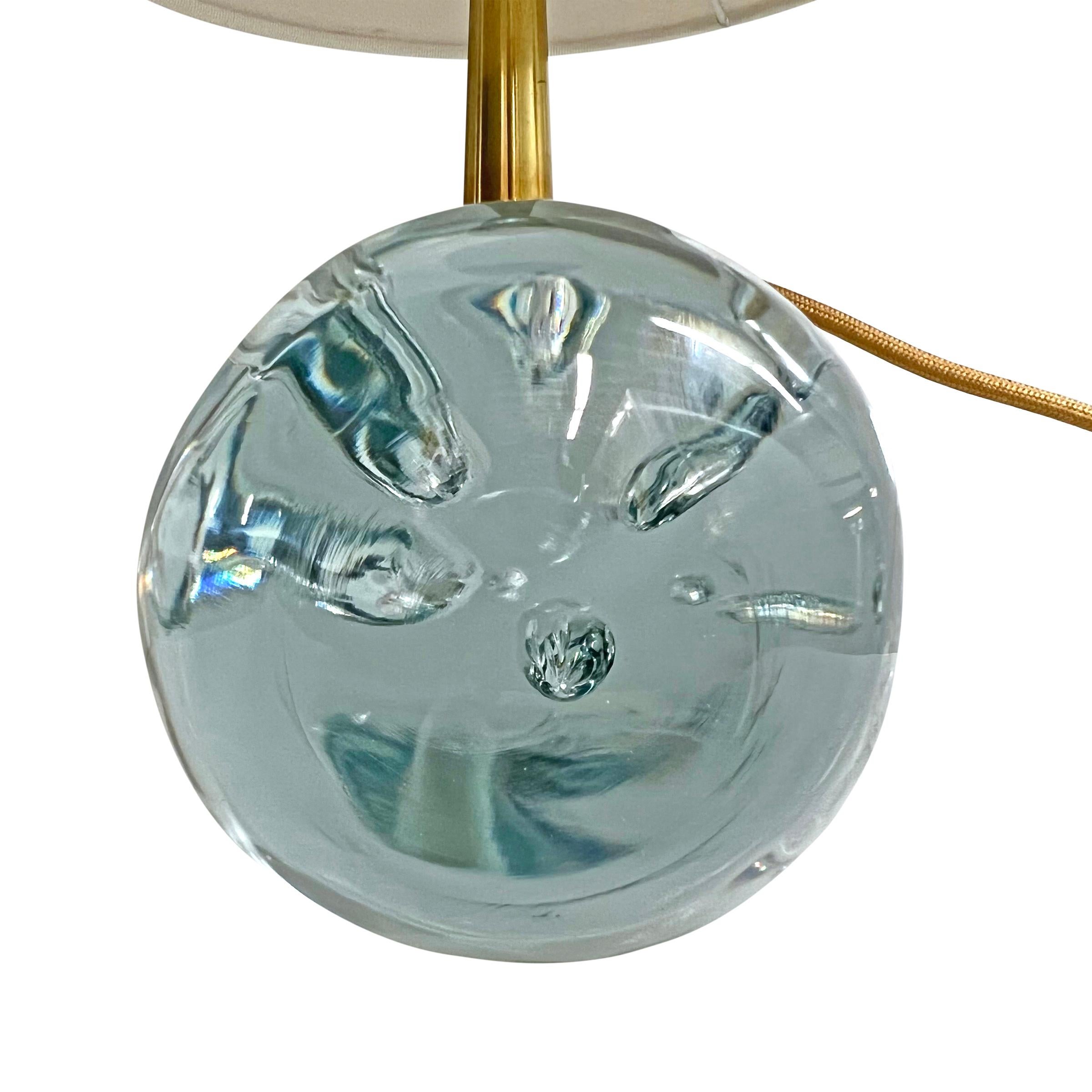Italian Artist-Made Hand-Blown Crystal Lamp 3