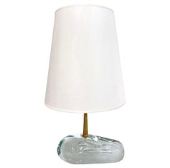 Italian Artist-Made Hand-Blown Crystal Lamp