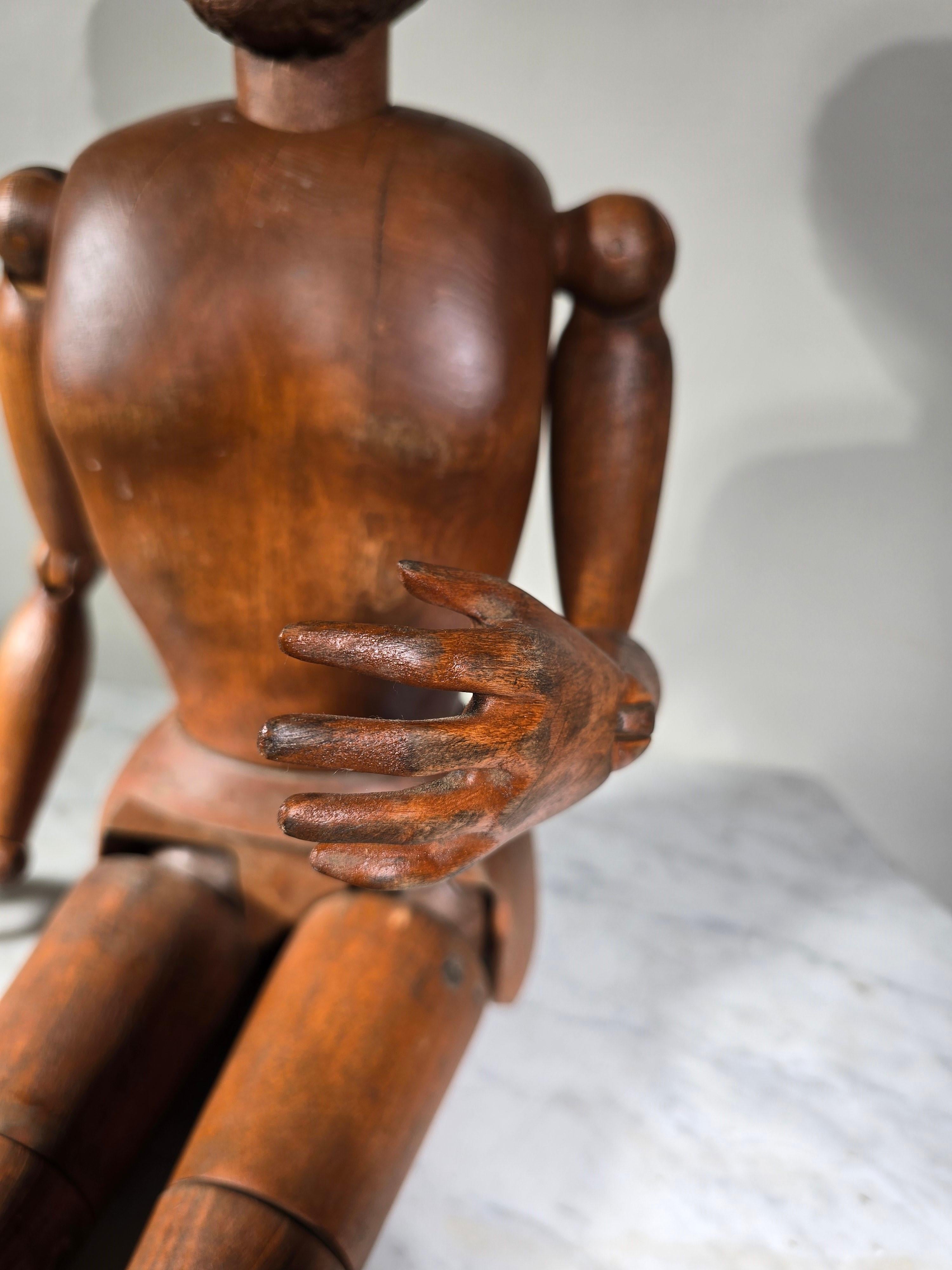 Italian Artist's Mannequin from the 19th Century In Good Condition For Sale In Madrid, ES