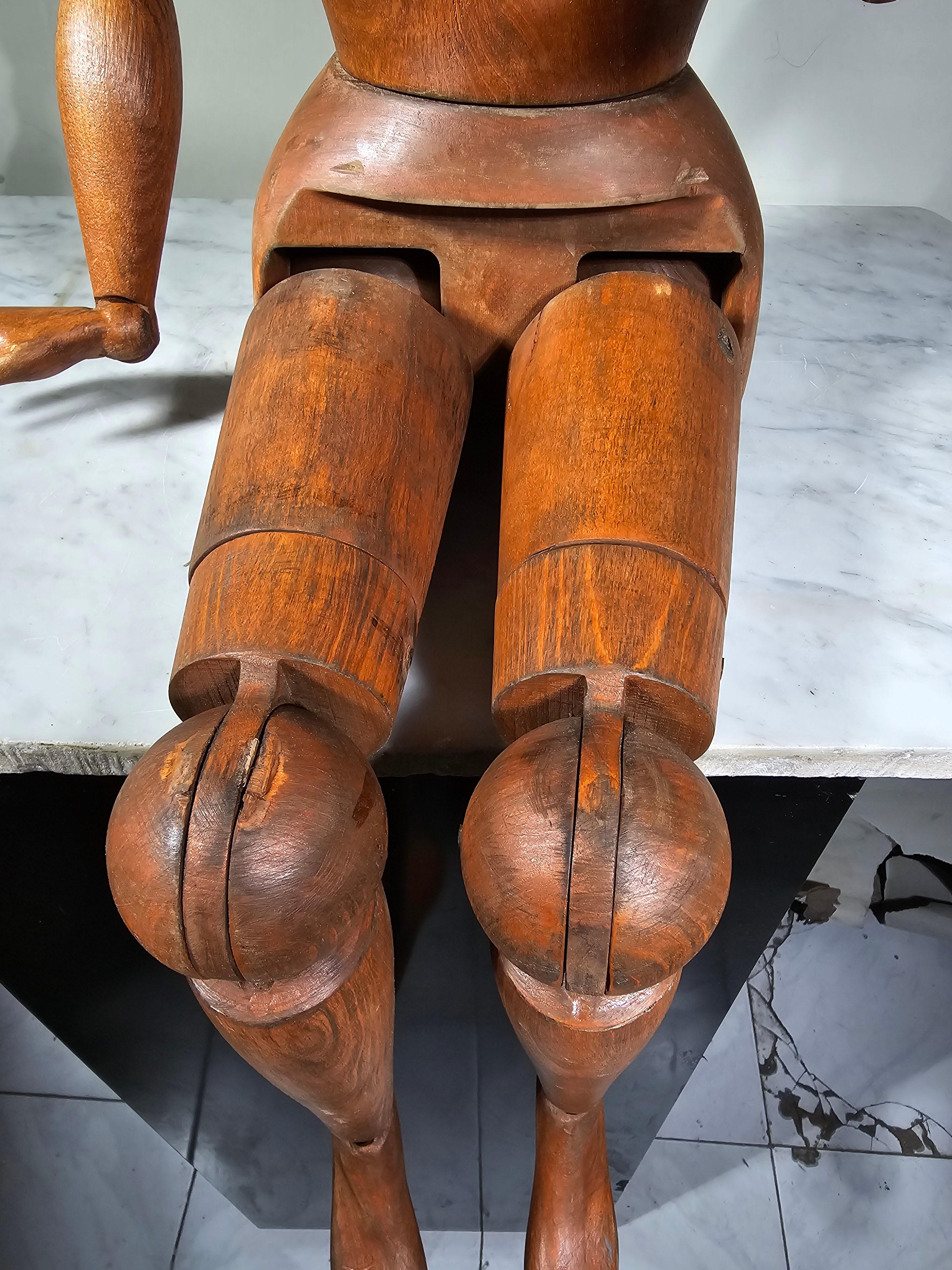 Fruitwood Italian Artist's Mannequin from the 19th Century For Sale