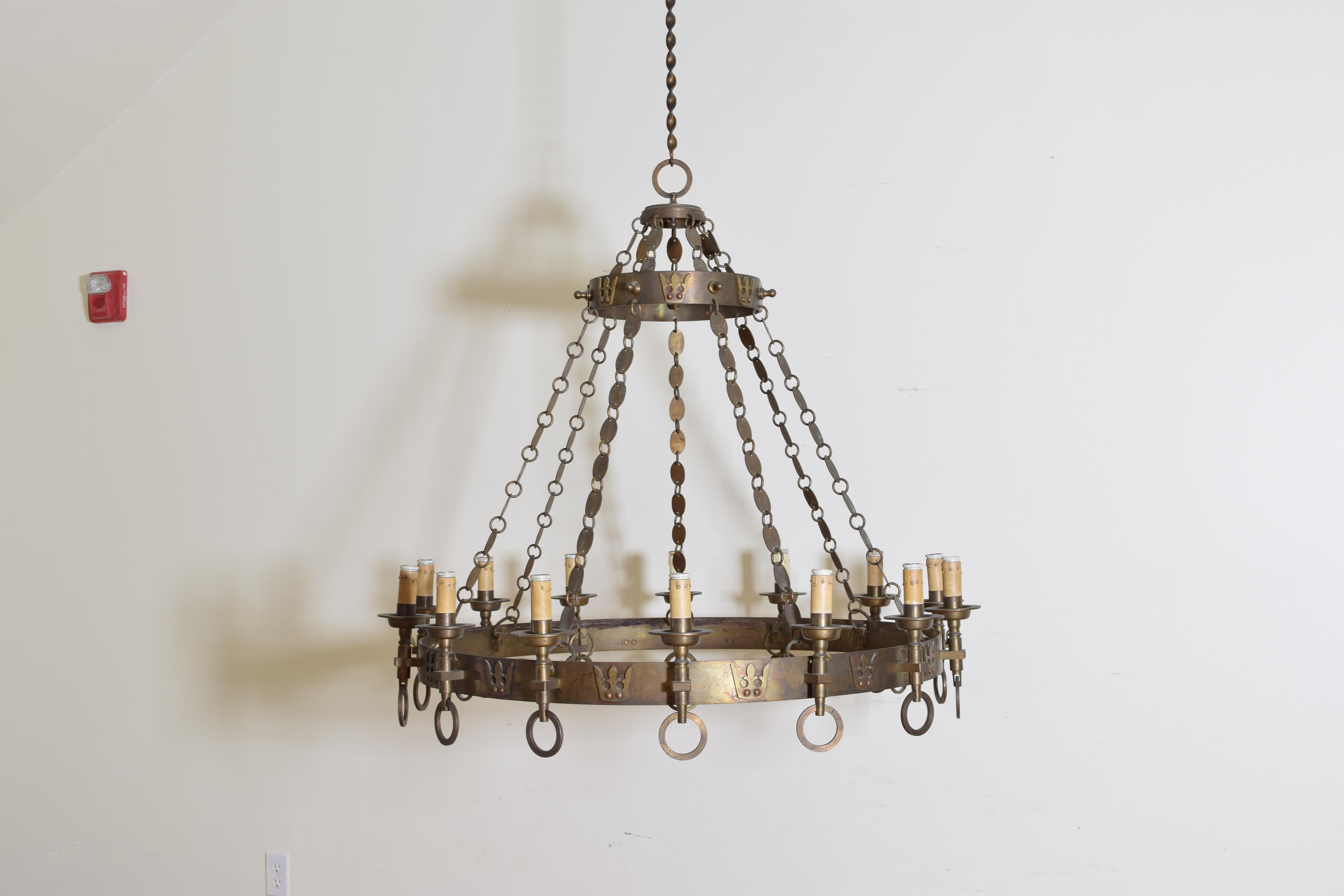 arts and craft chandelier
