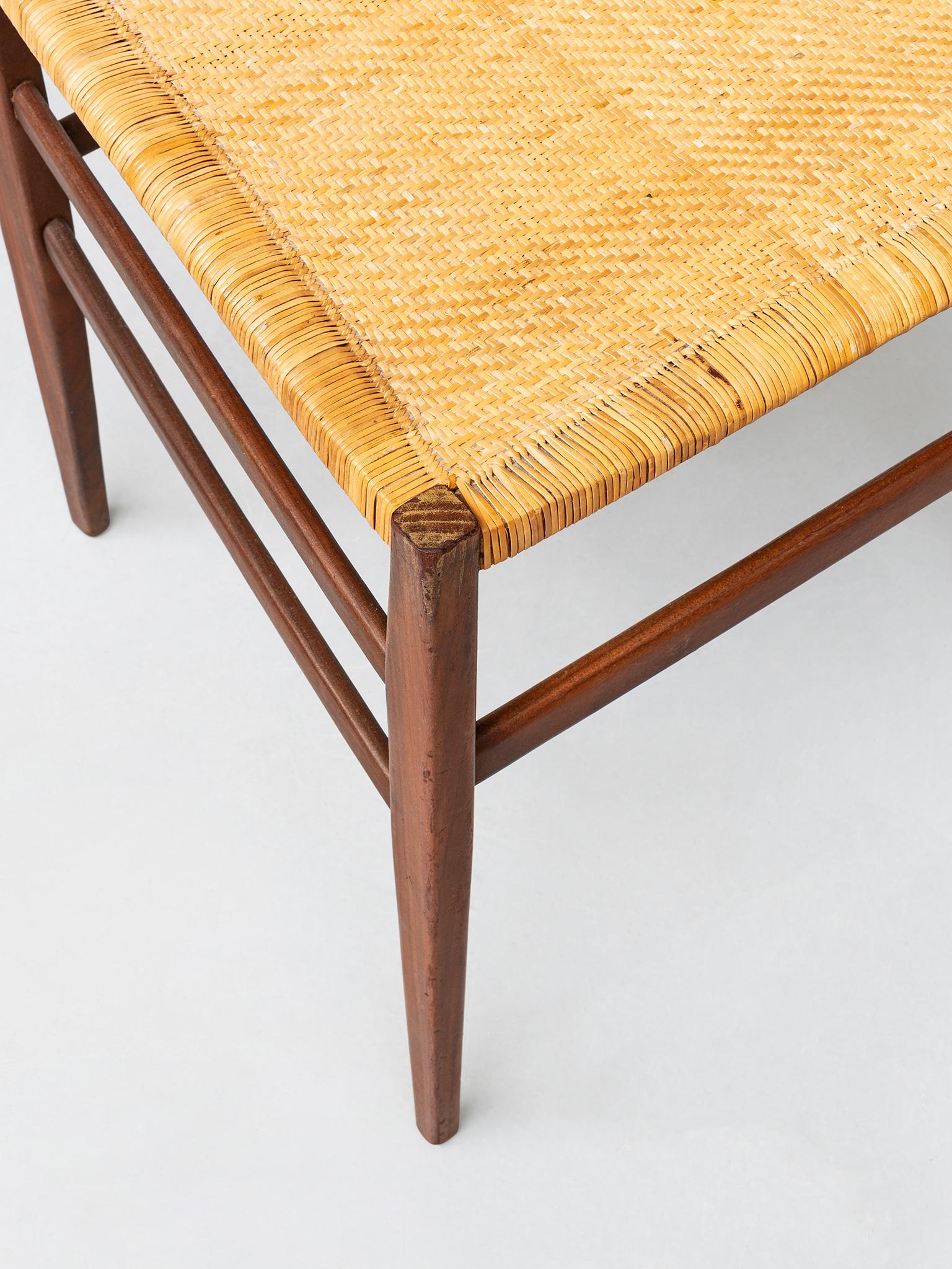 Italian Ash Tree and Straw Seat Leggera Chair by Gio Ponti for Cassina, 1957 3