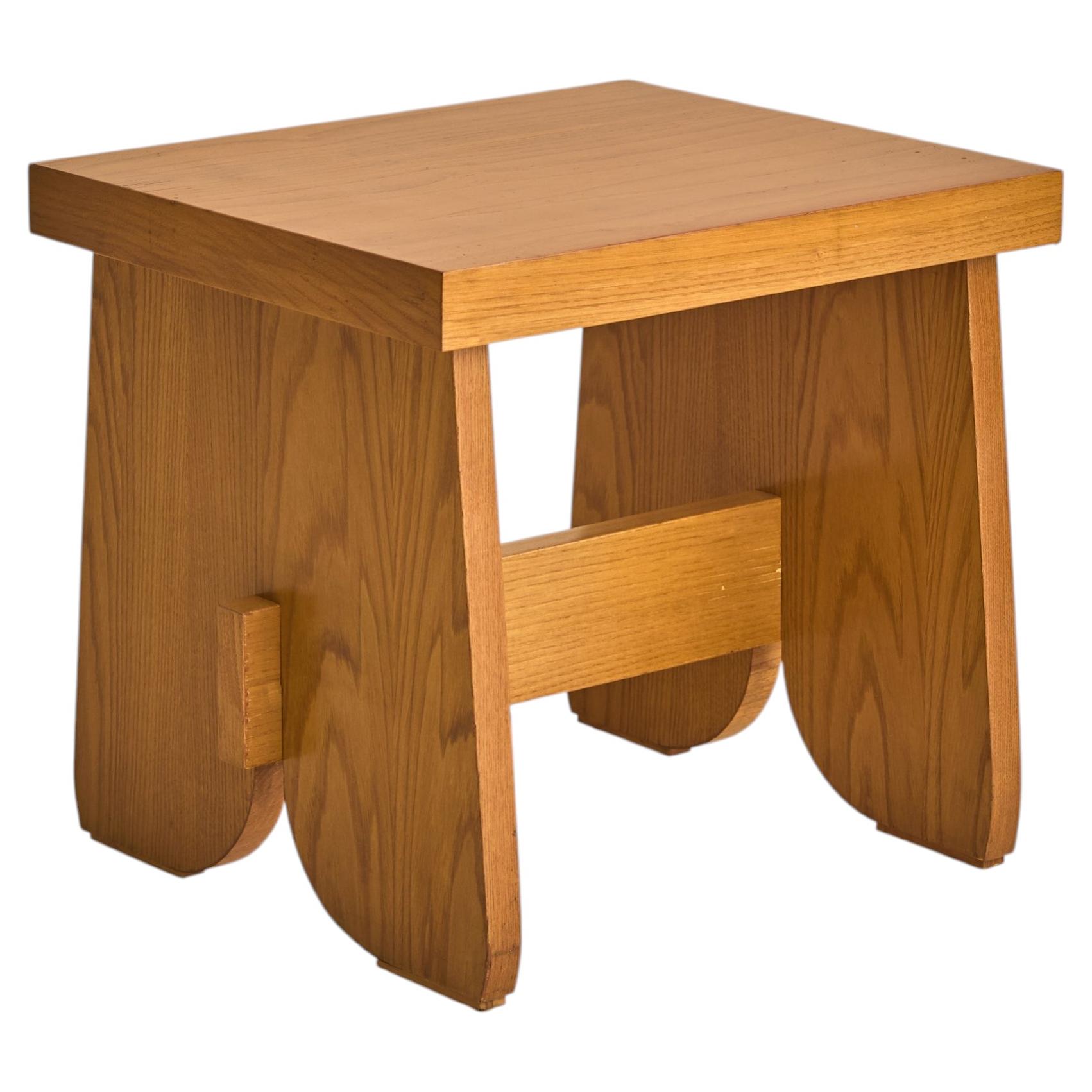 Italian Ash Wood Stool, 1960s - 4 Available
