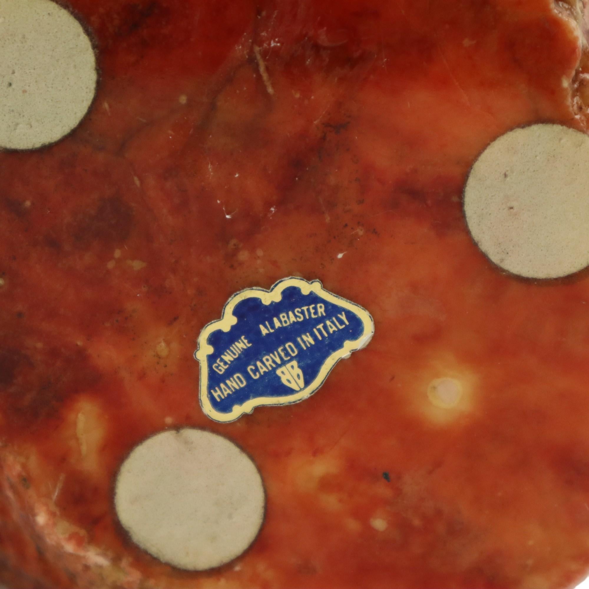 Cenicero italiano Vide Poche Alabastro rosa 1960s Artículo de fumador en venta 6