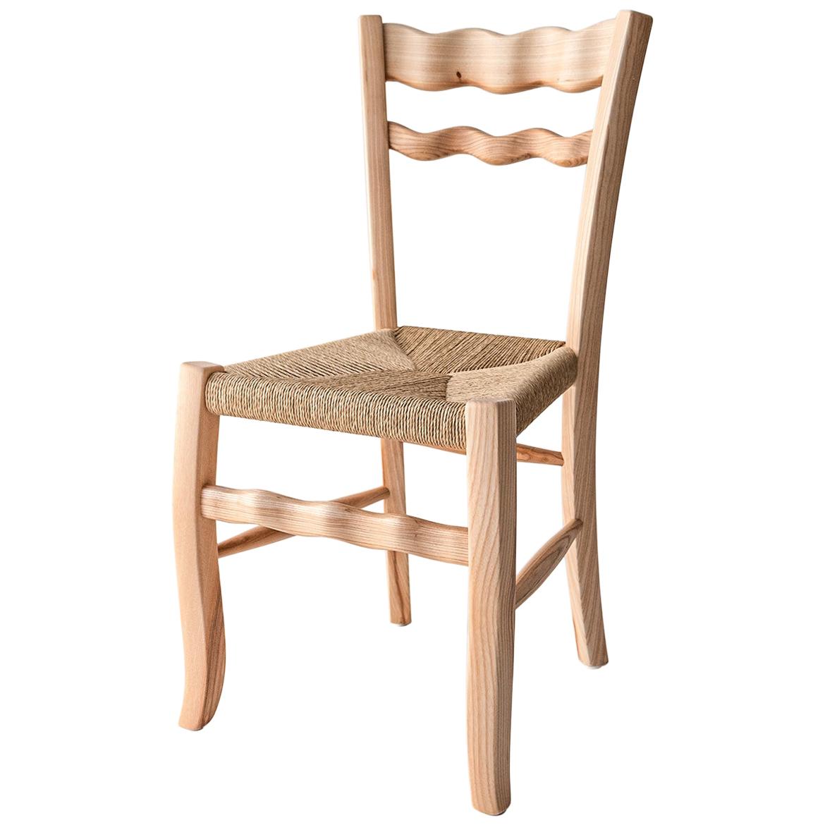 Italian Ashwood Chair "A signurina - Nuda 02" by MYOP For Sale