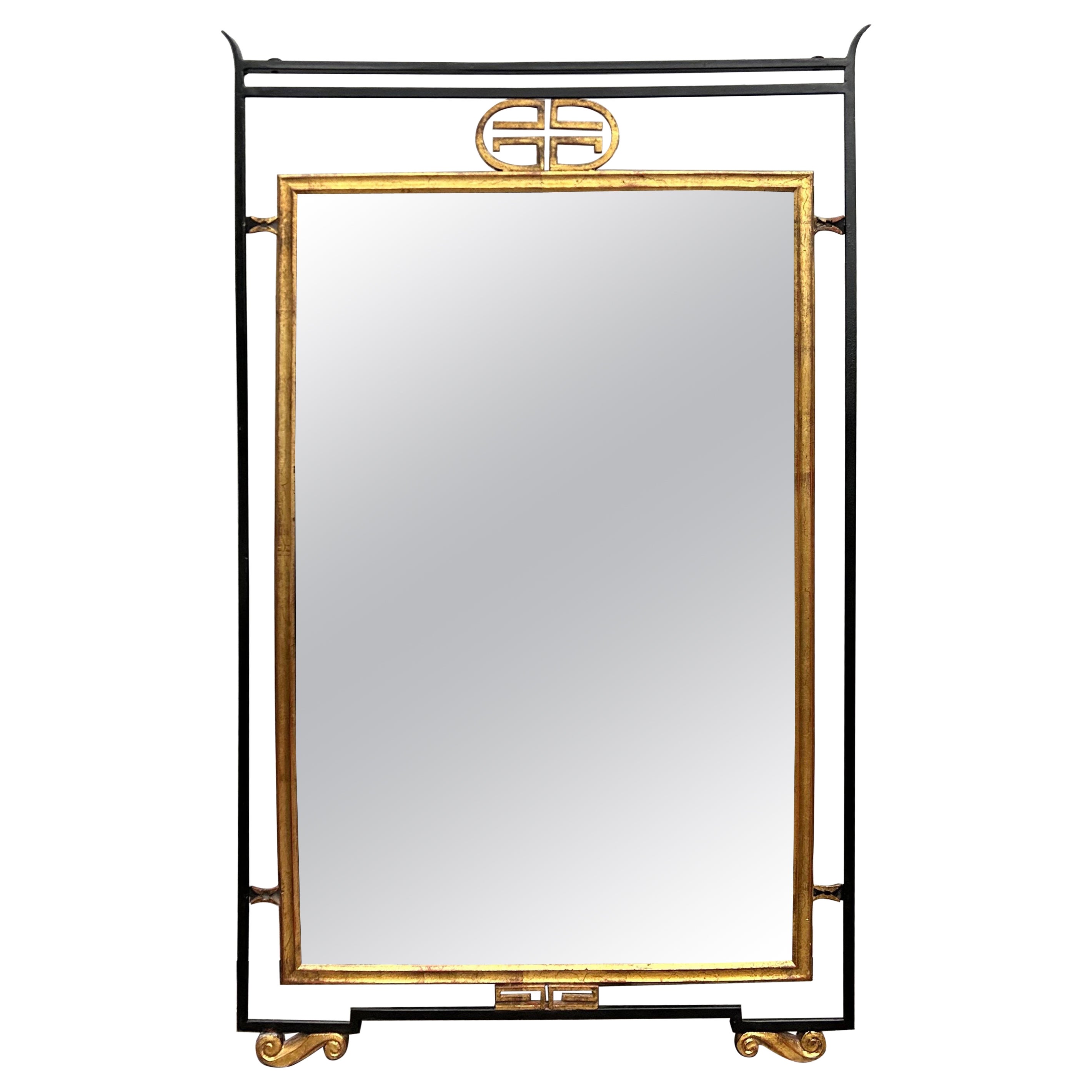Italian Asian Modern Iron Mirror By Palladio