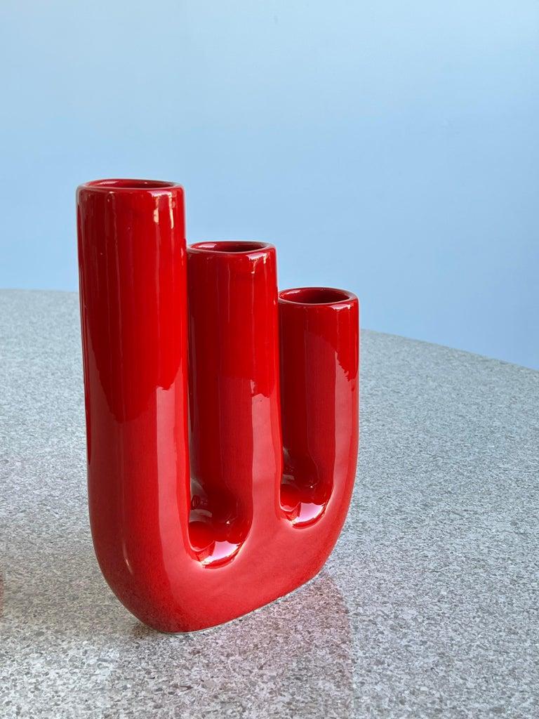 Italian Astonishing Space Age Set Vases by Gabbianelli  For Sale 7