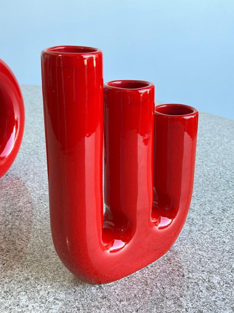 Italian Astonishing Space Age Set Vases by Gabbianelli  For Sale 3