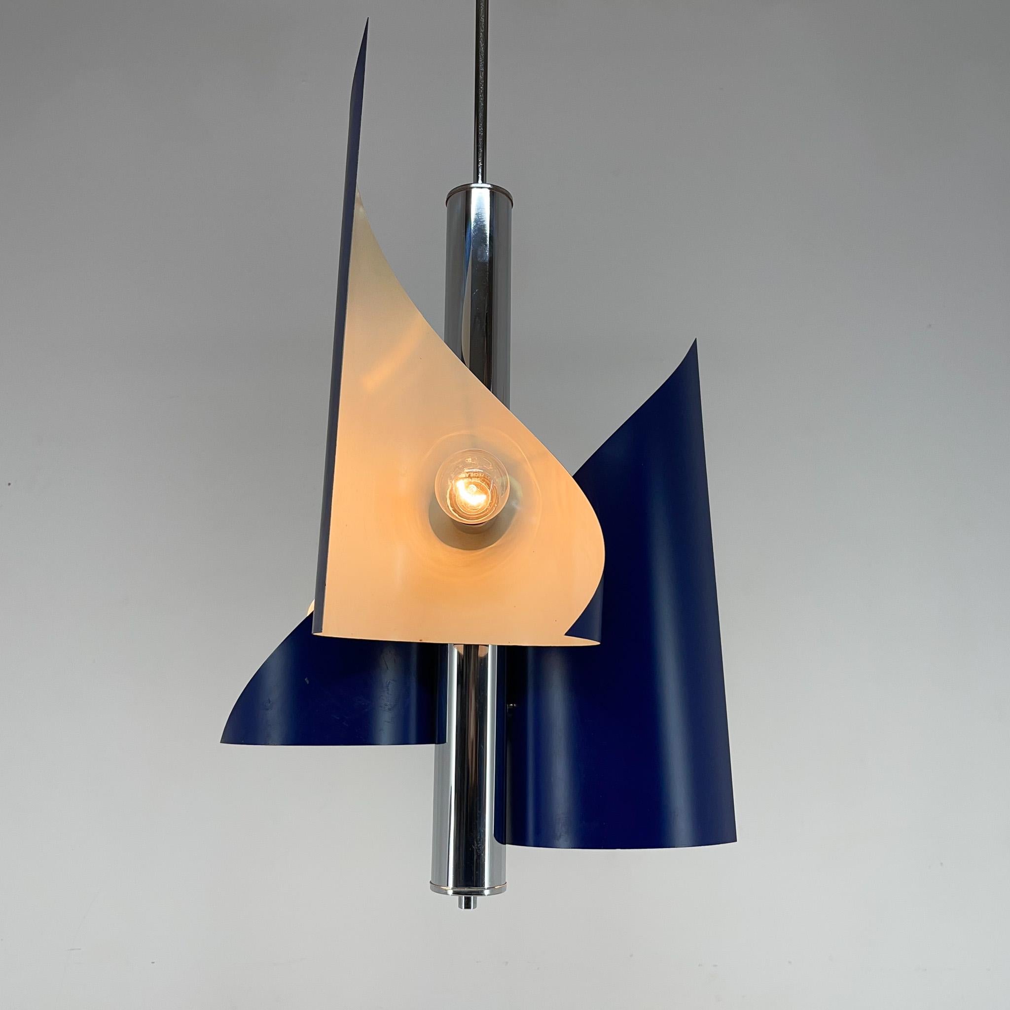 Italian Asymetrical Space Age Chandelier, 1970's For Sale 6