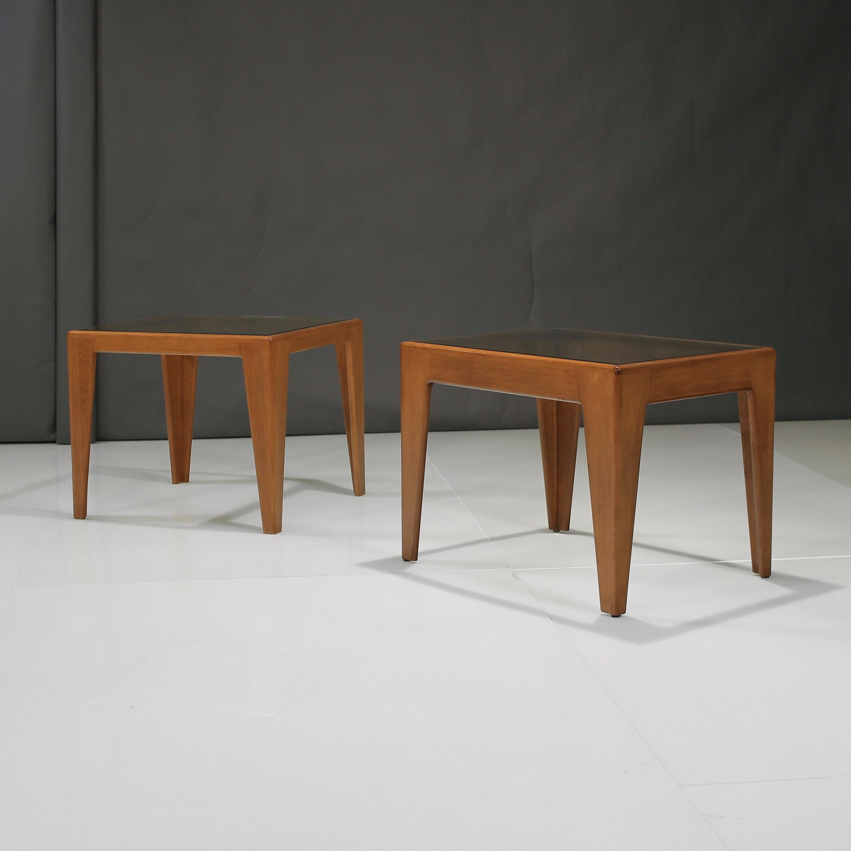 Italian Asymmetrical End Tables in the Manner of Gio Ponti For Sale 1