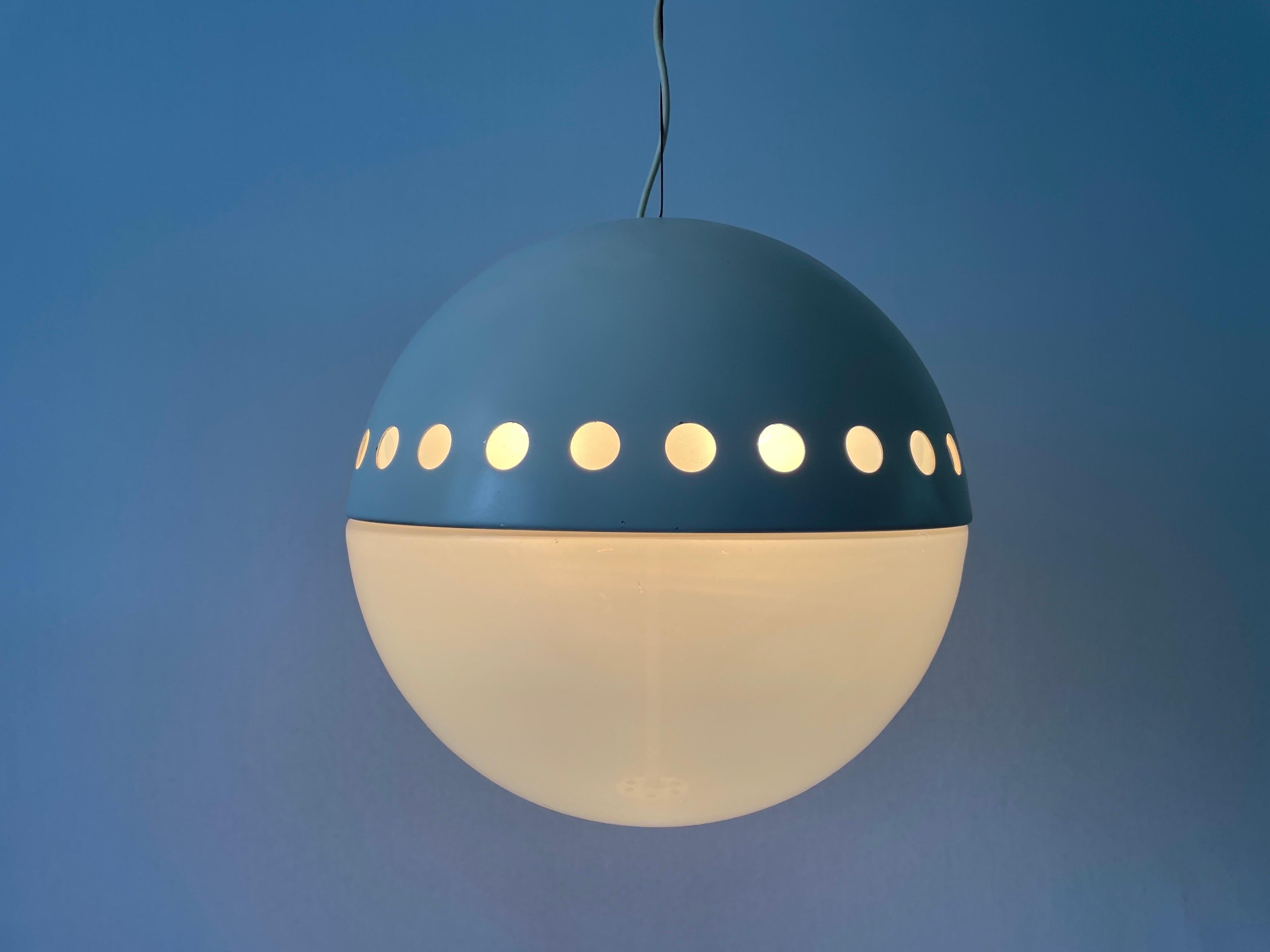 Italian Atomic Design Ball Glass Pendant Lamp, 1960s, Italy For Sale 4