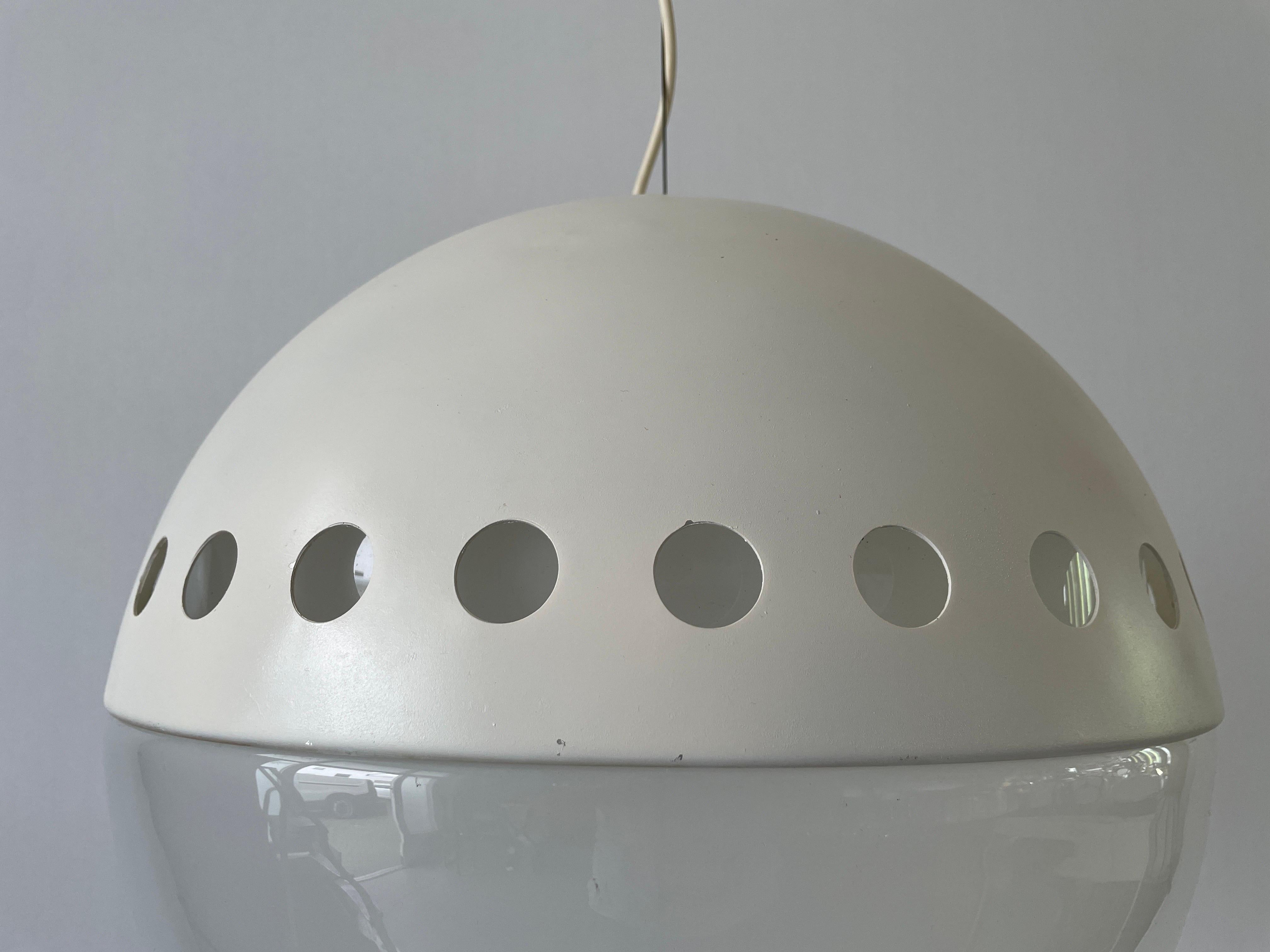 Italian Atomic Design Ball Glass Pendant Lamp, 1960s, Italy For Sale 1