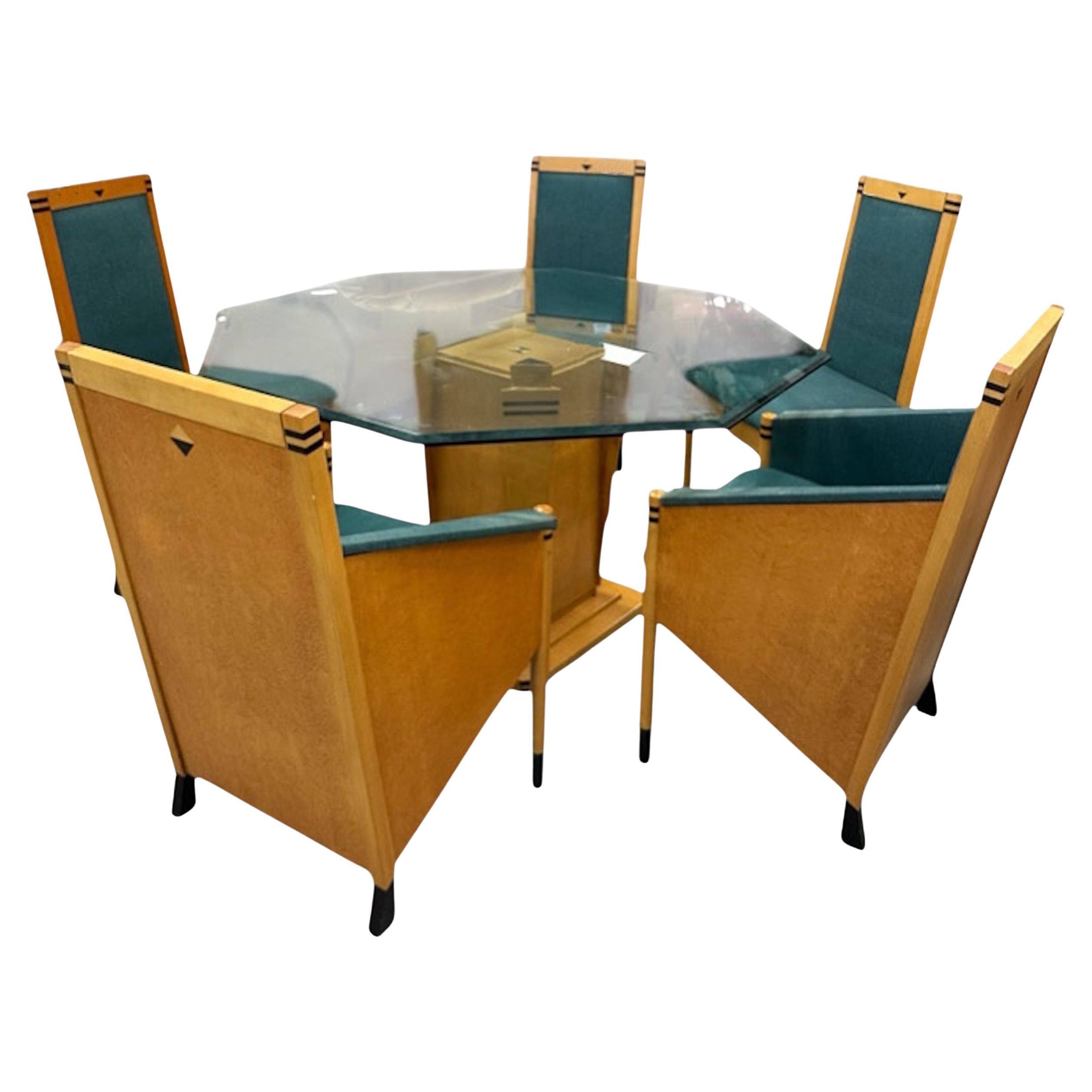 Juego de Comedor Italiano Avant Garde Estilo Art Decó en venta