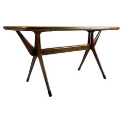 Italian Avantgarde Walnut Coffee Table, Attributed to Cesare Lacca for Cassina