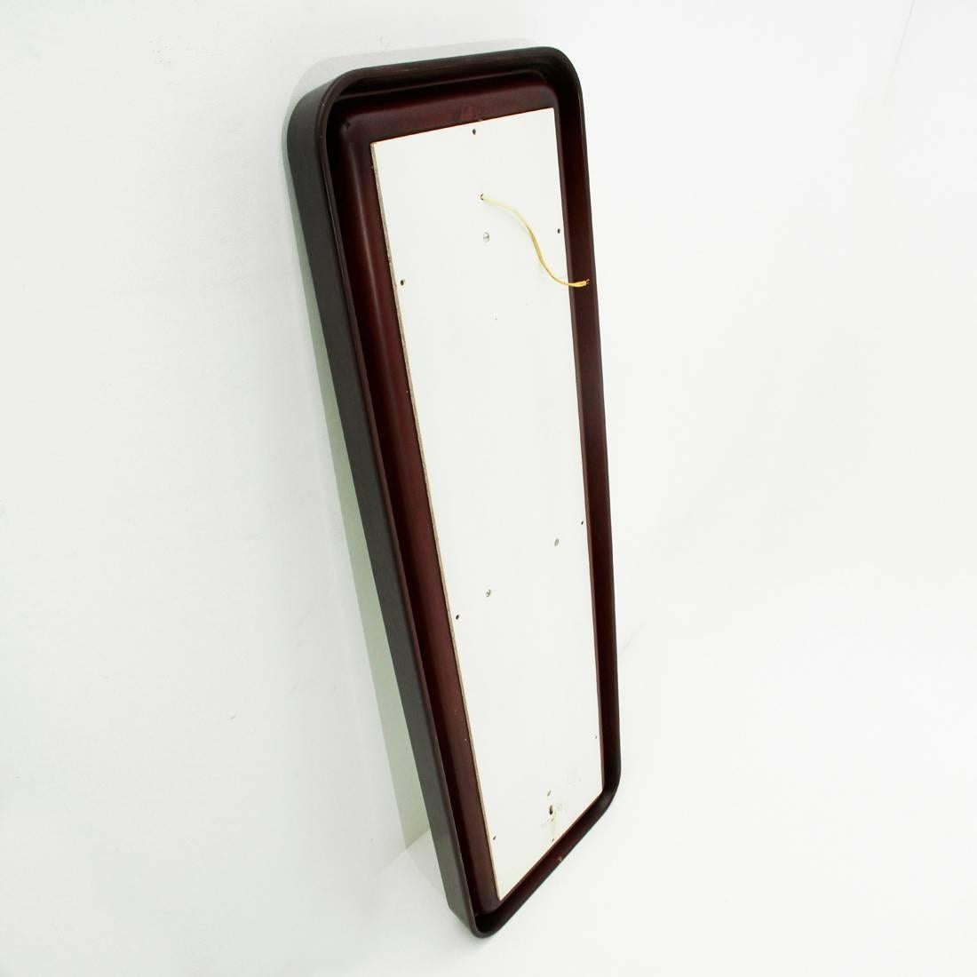Italian Backlight Rectangular Mirror, 1970s 6