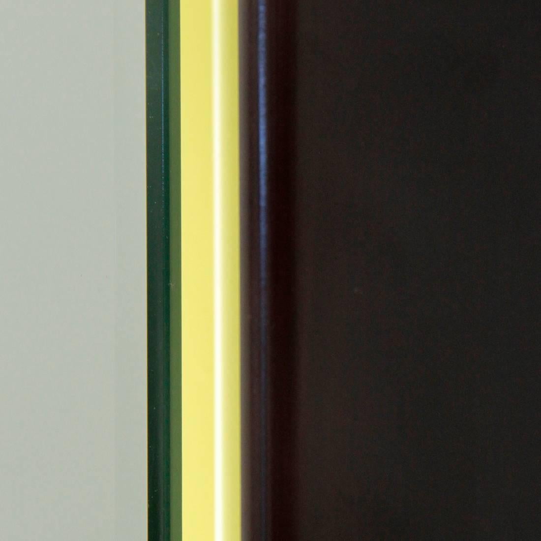 Italian Backlight Rectangular Mirror, 1970s 2