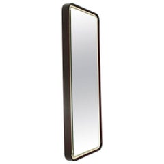 Italian Backlight Rectangular Mirror, 1970s