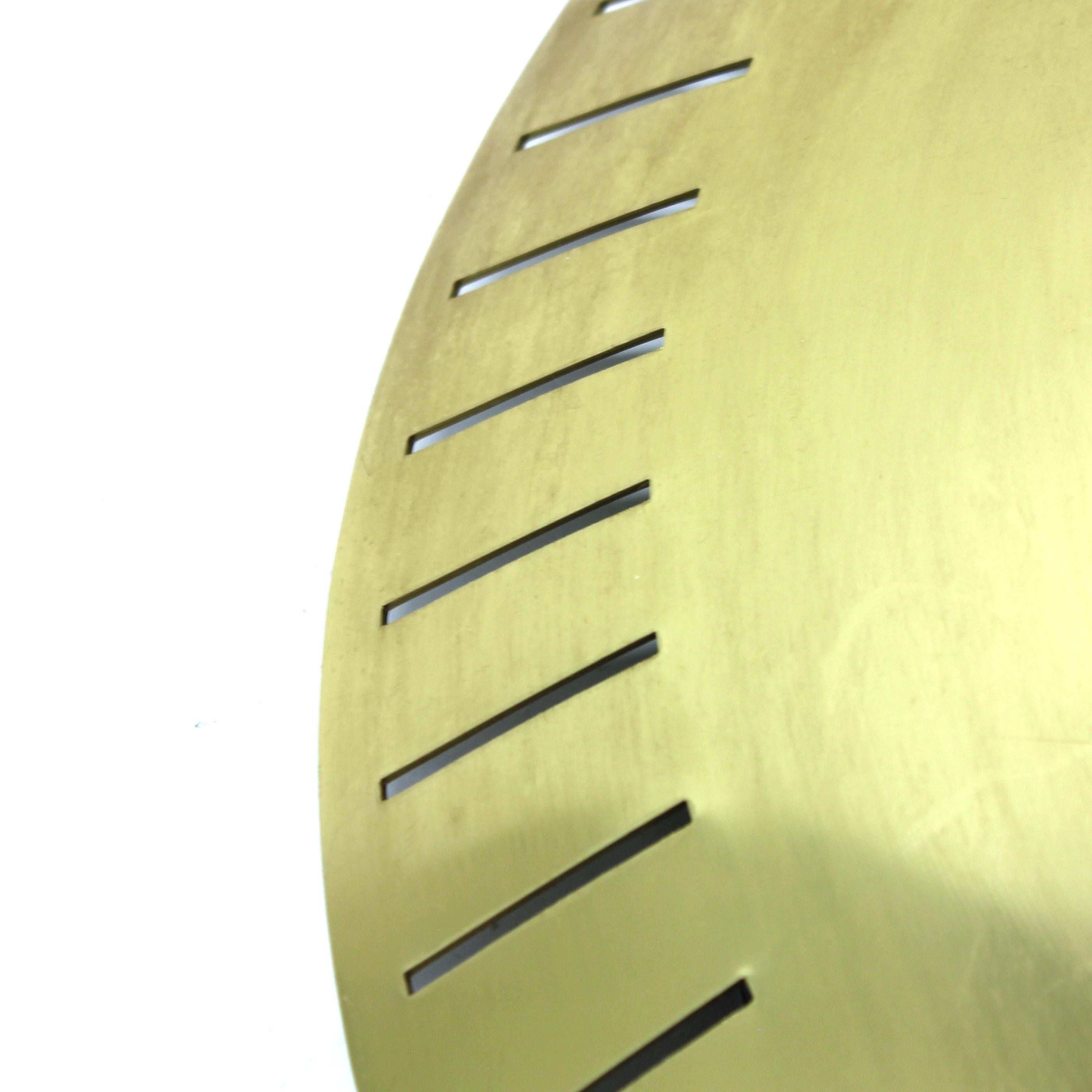 Italian backlit brass mirror by Stilnovo, 1960s en venta 4