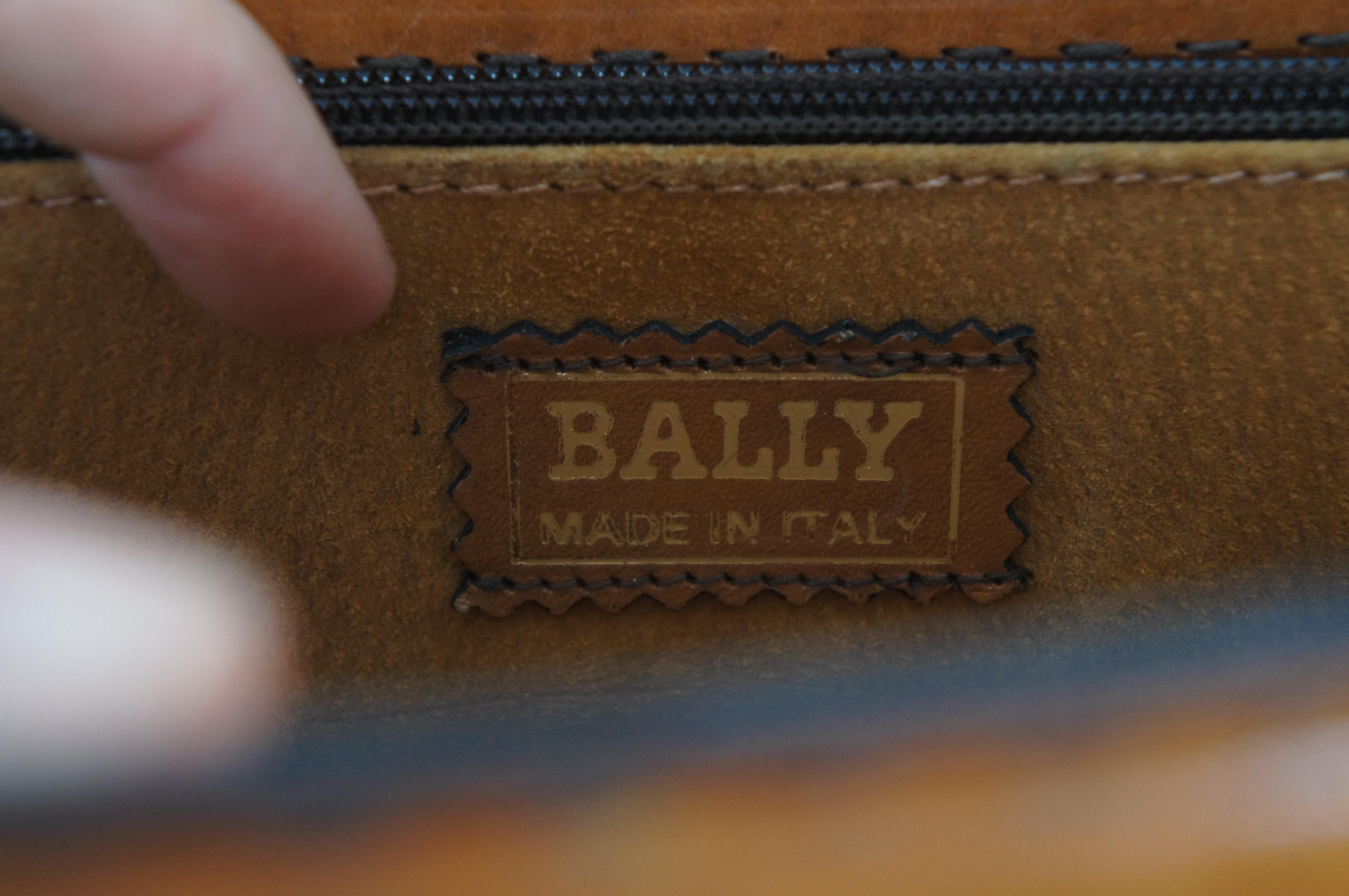 Italian Bally Brown Leather Executive Zip Document Portfolio Briefcase Attache   5