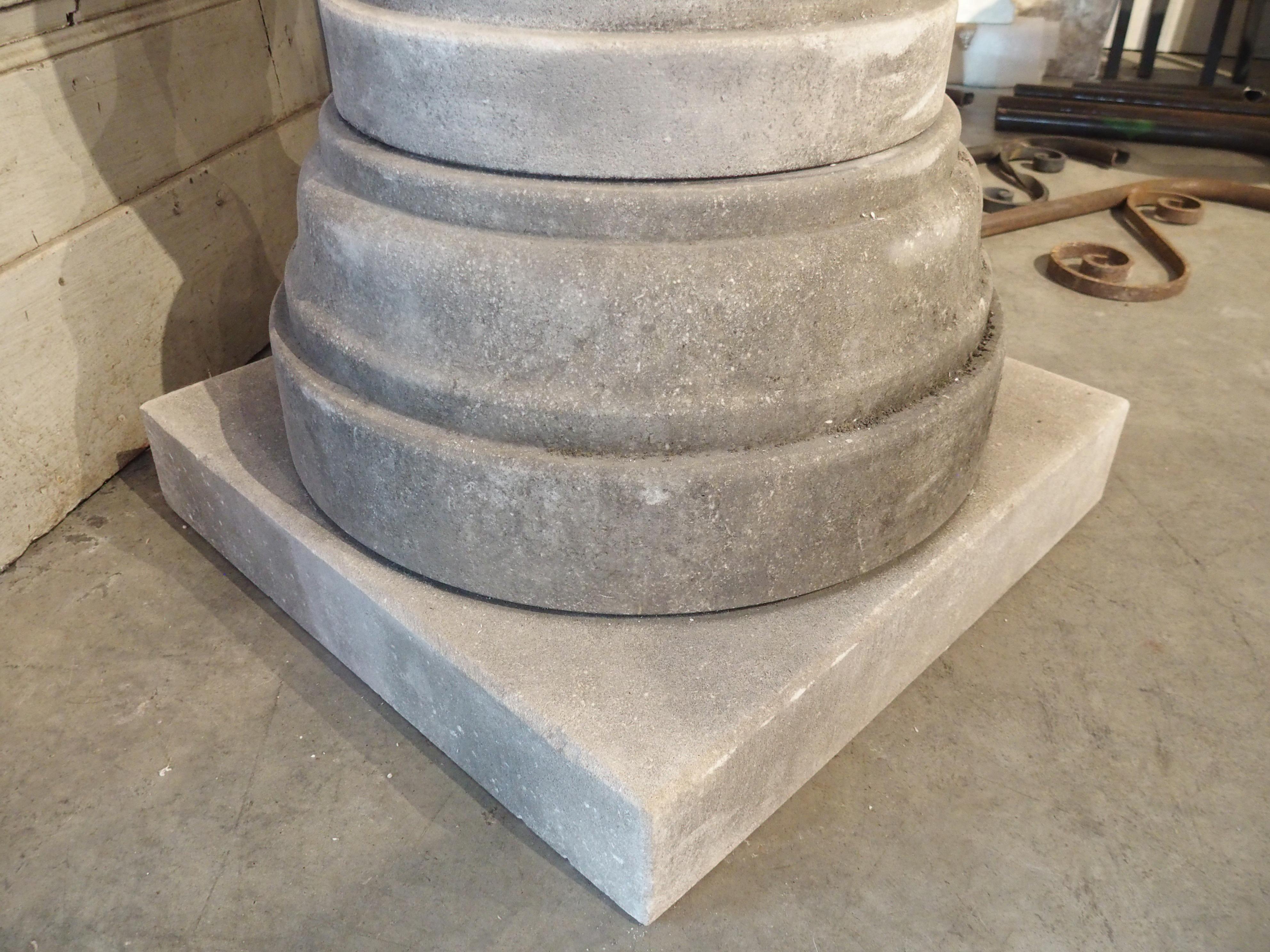 Italian Baluster Form Sundial in Carved Limestone 9