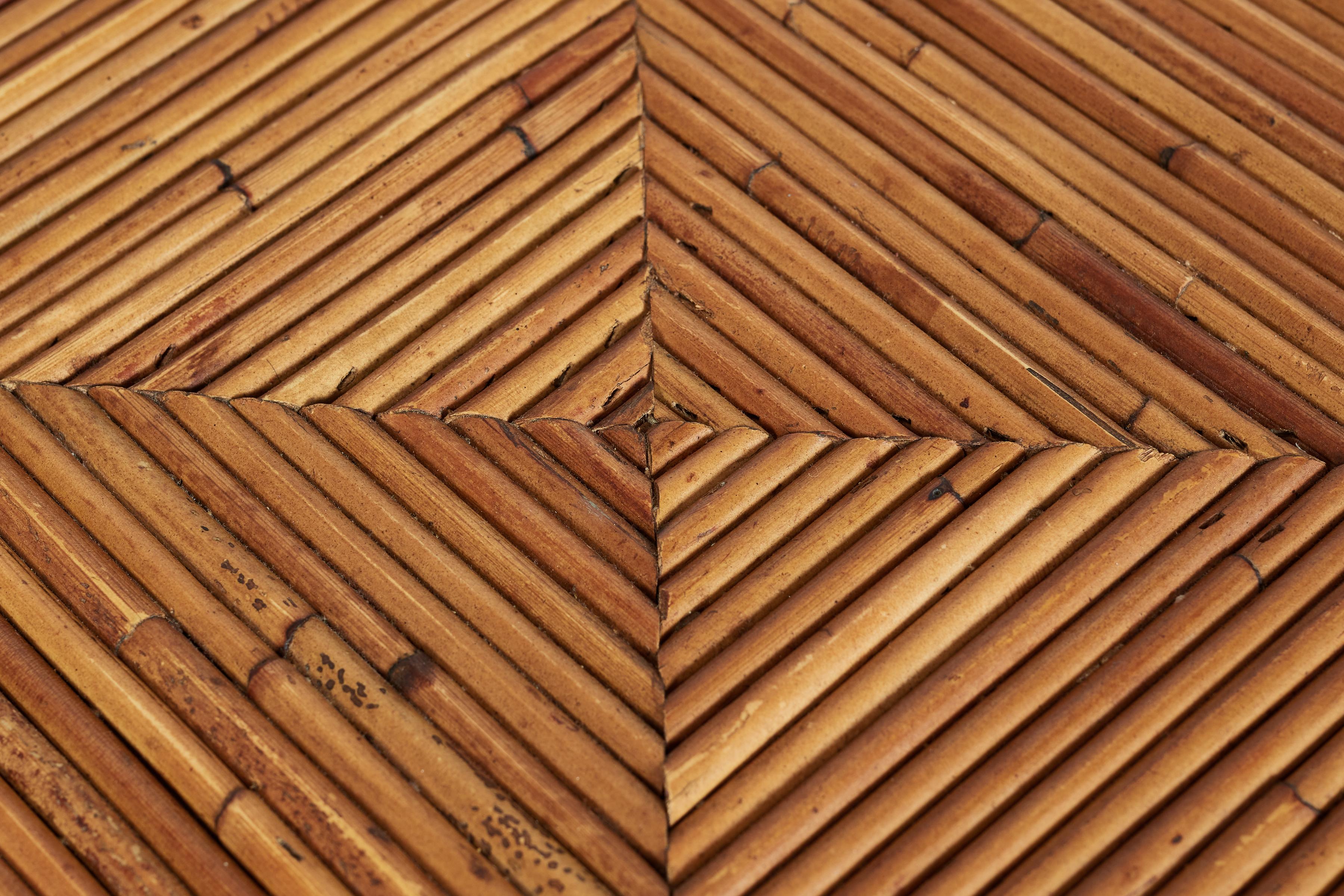 Italian Bamboo and Brass Coffee Table 13
