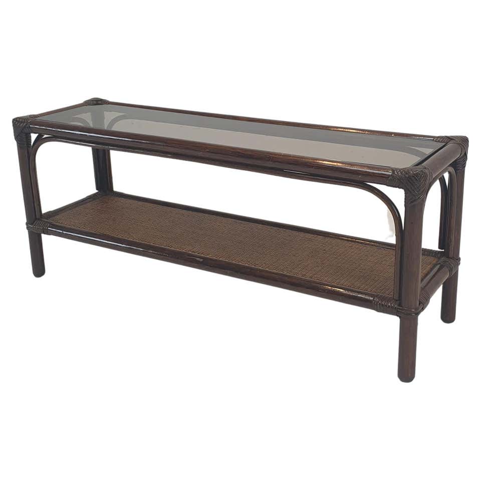 Large Wicker Rattan Coffee Table, circa 1980s For Sale at 1stDibs ...