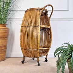 Italian Bamboo Barrel Bar