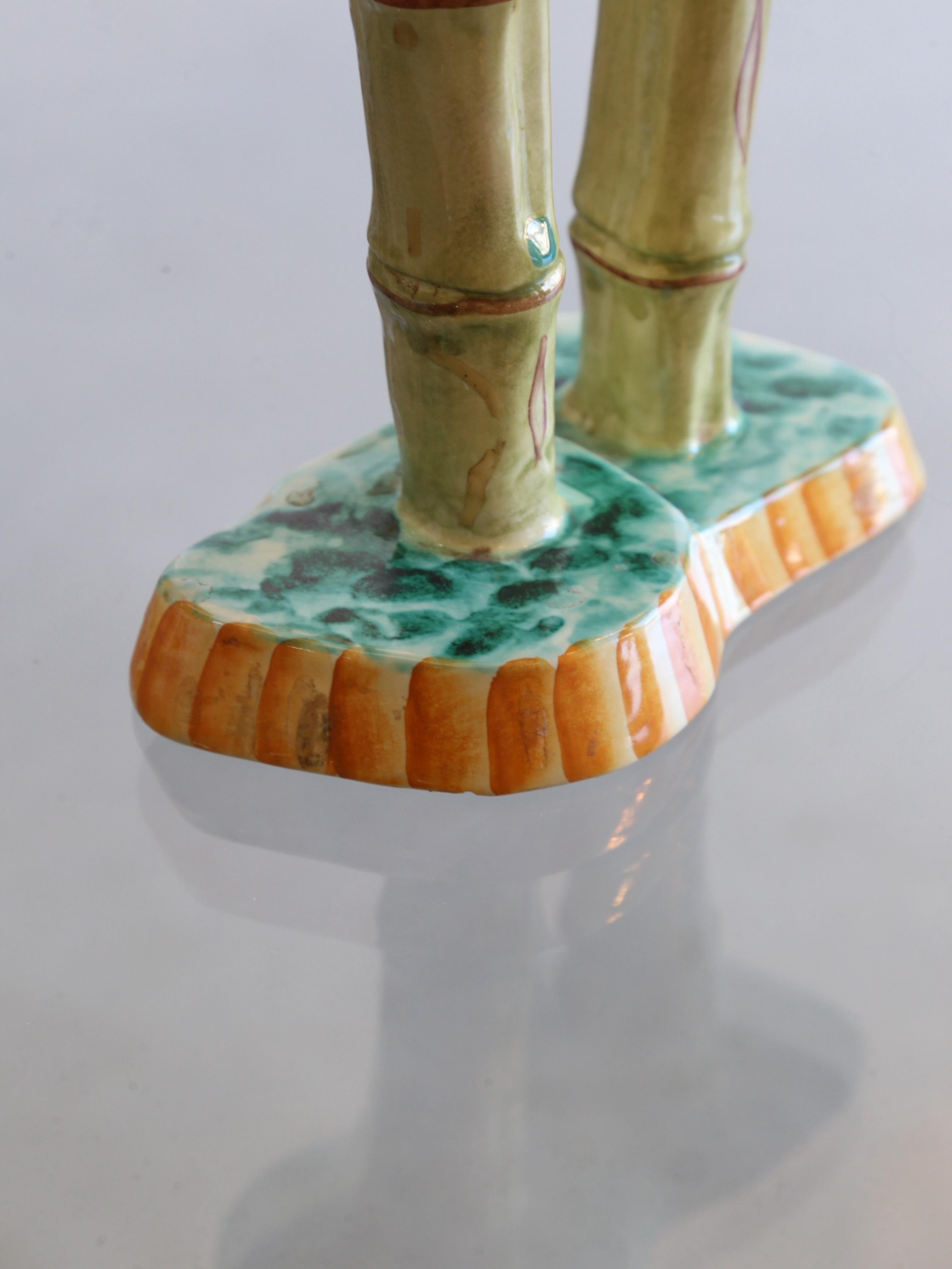 Italian Bamboo Candlesticks Holder by Pucci Umbertide, 1970s 7