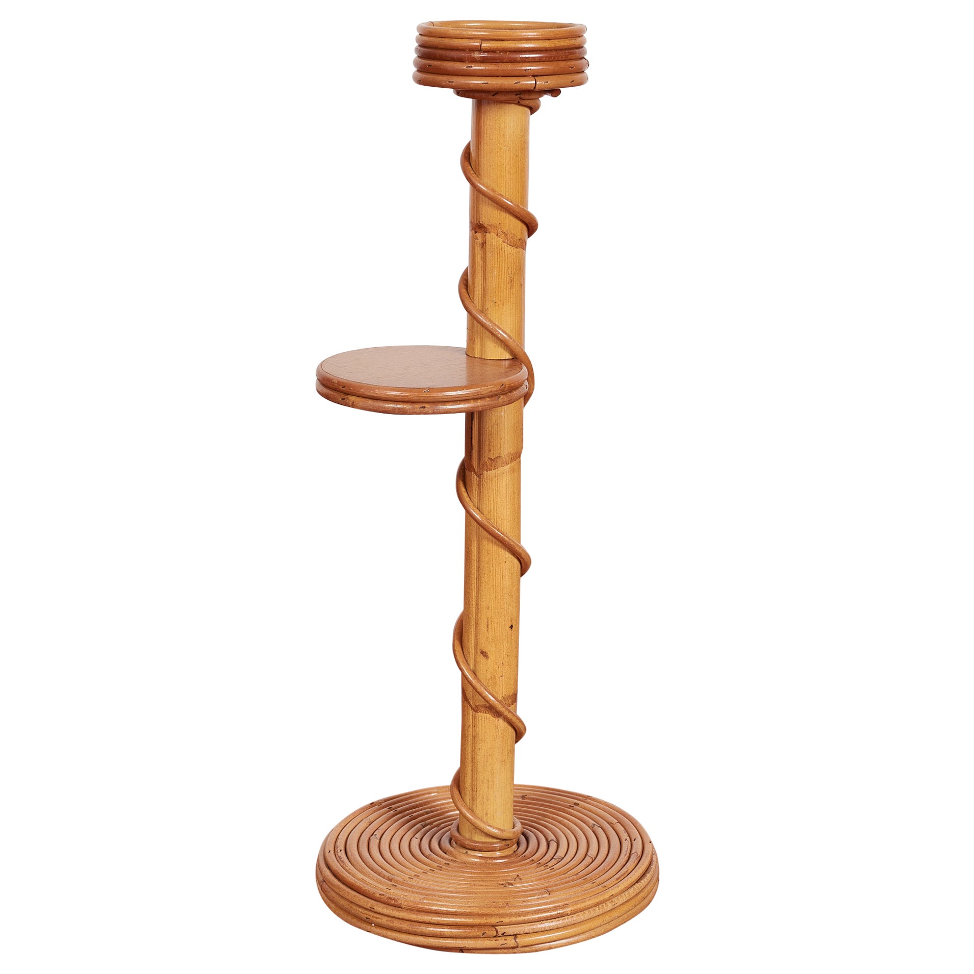 Italienischer Bambus Catchall / Pflanzenständer im Angebot