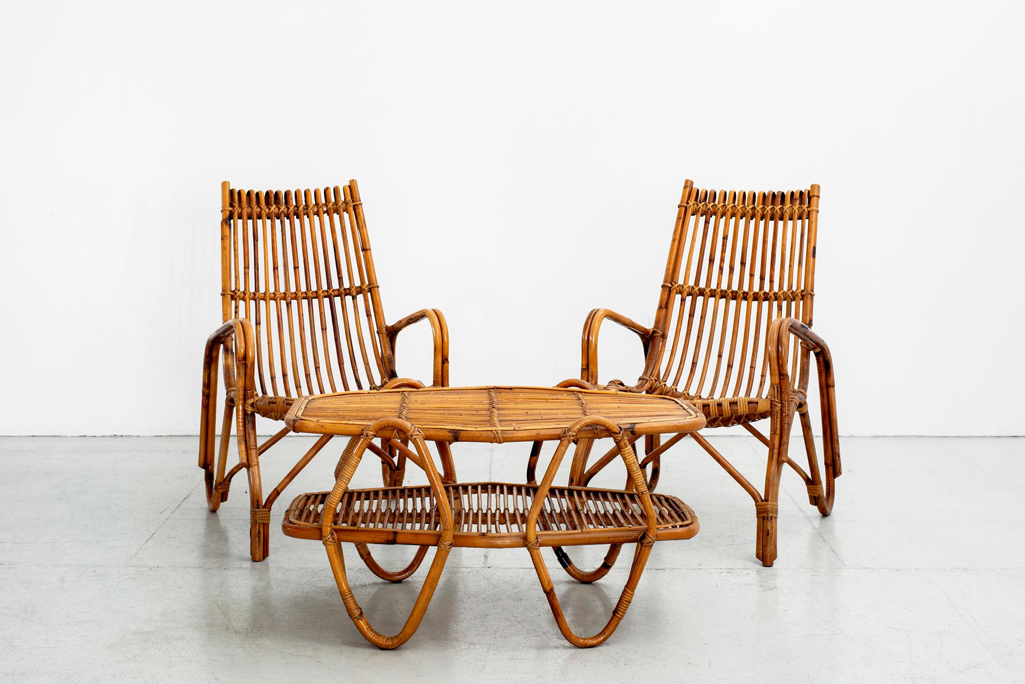 Italian Bamboo Chairs 7