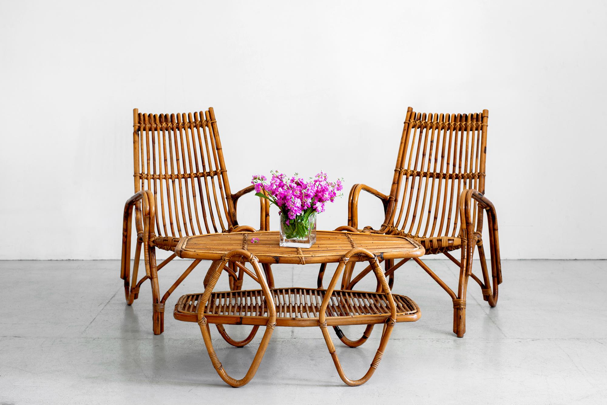 Italian Bamboo Chairs 8