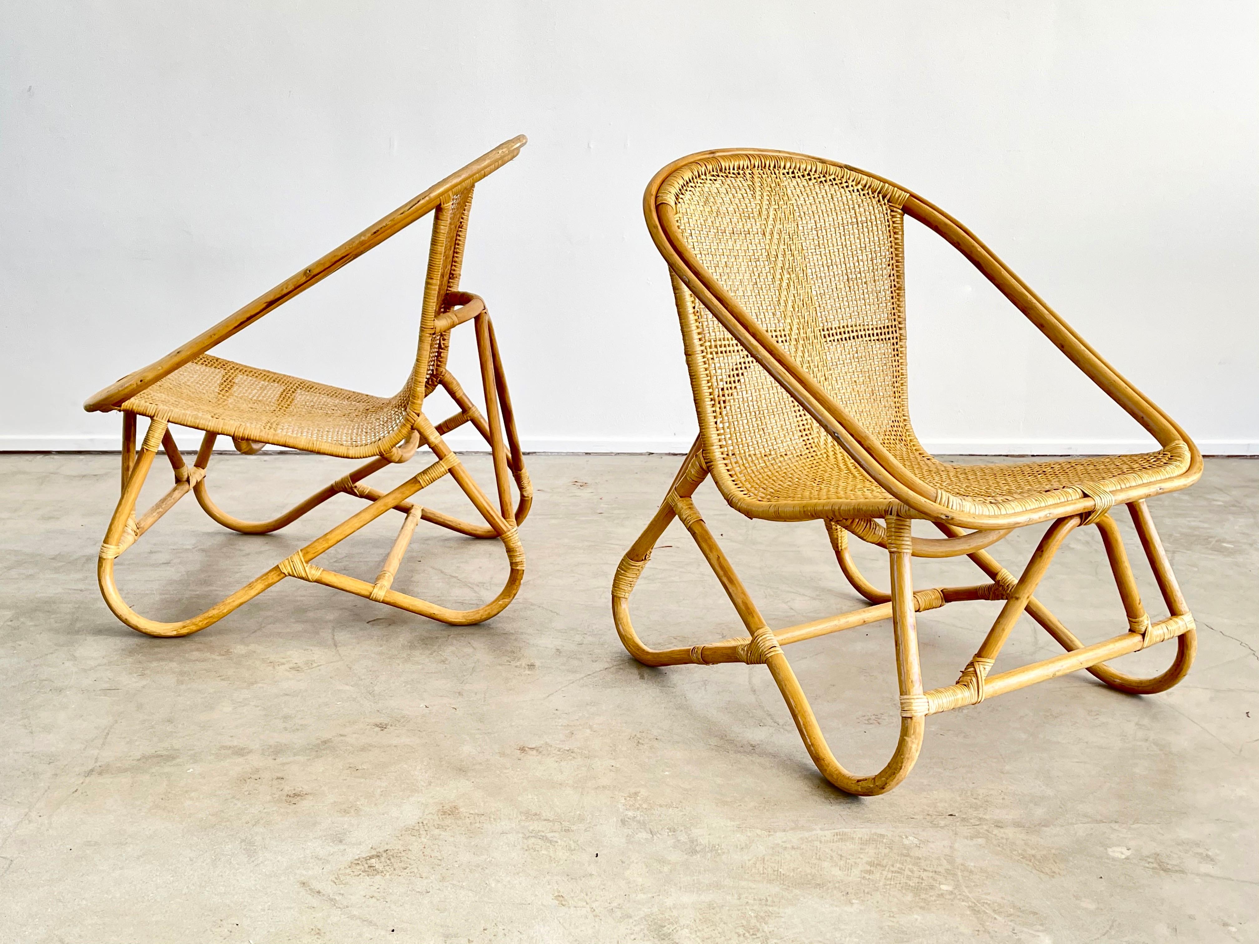 Mid-20th Century Italian Bamboo Chairs