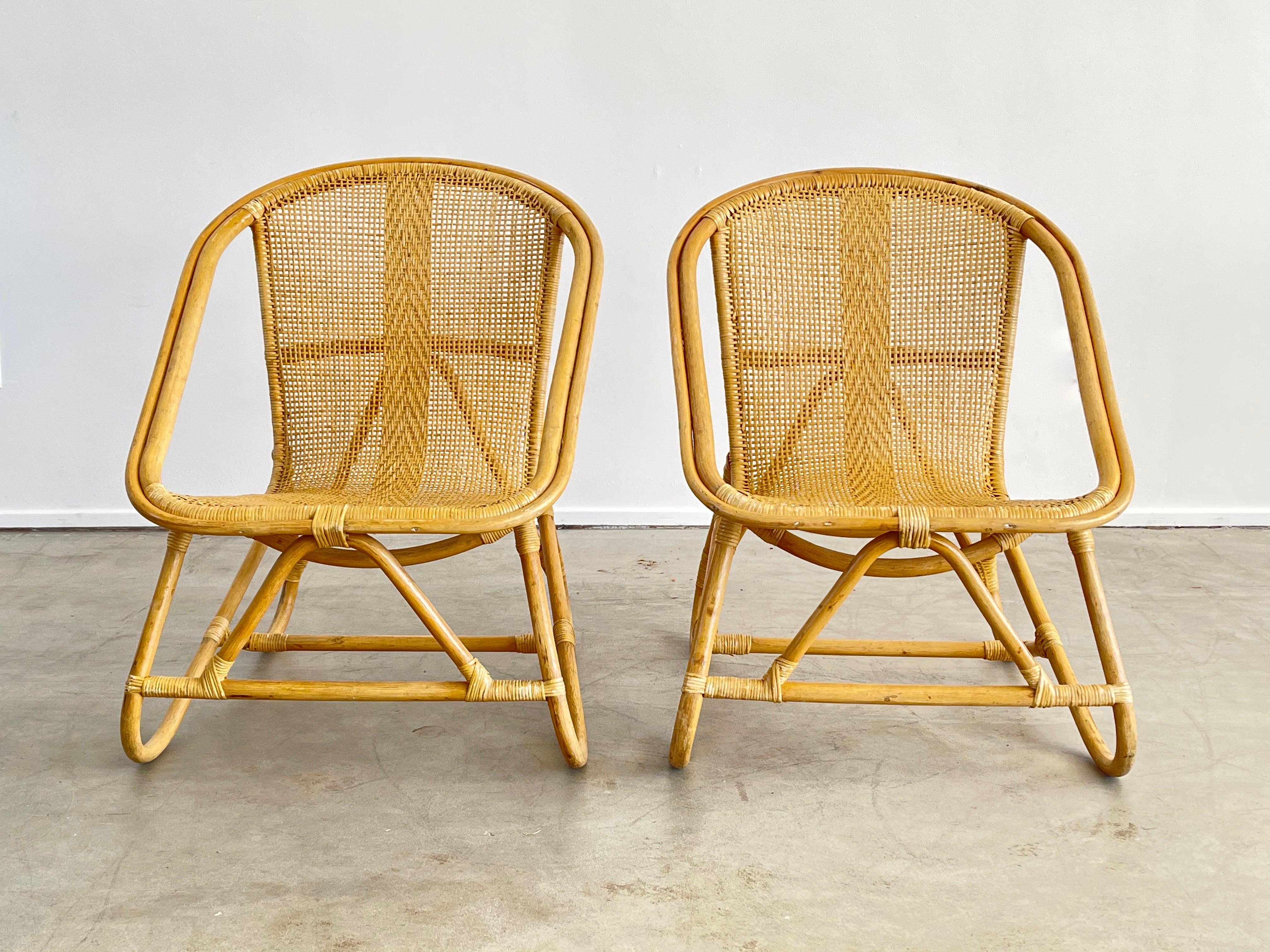 Italian Bamboo Chairs 1