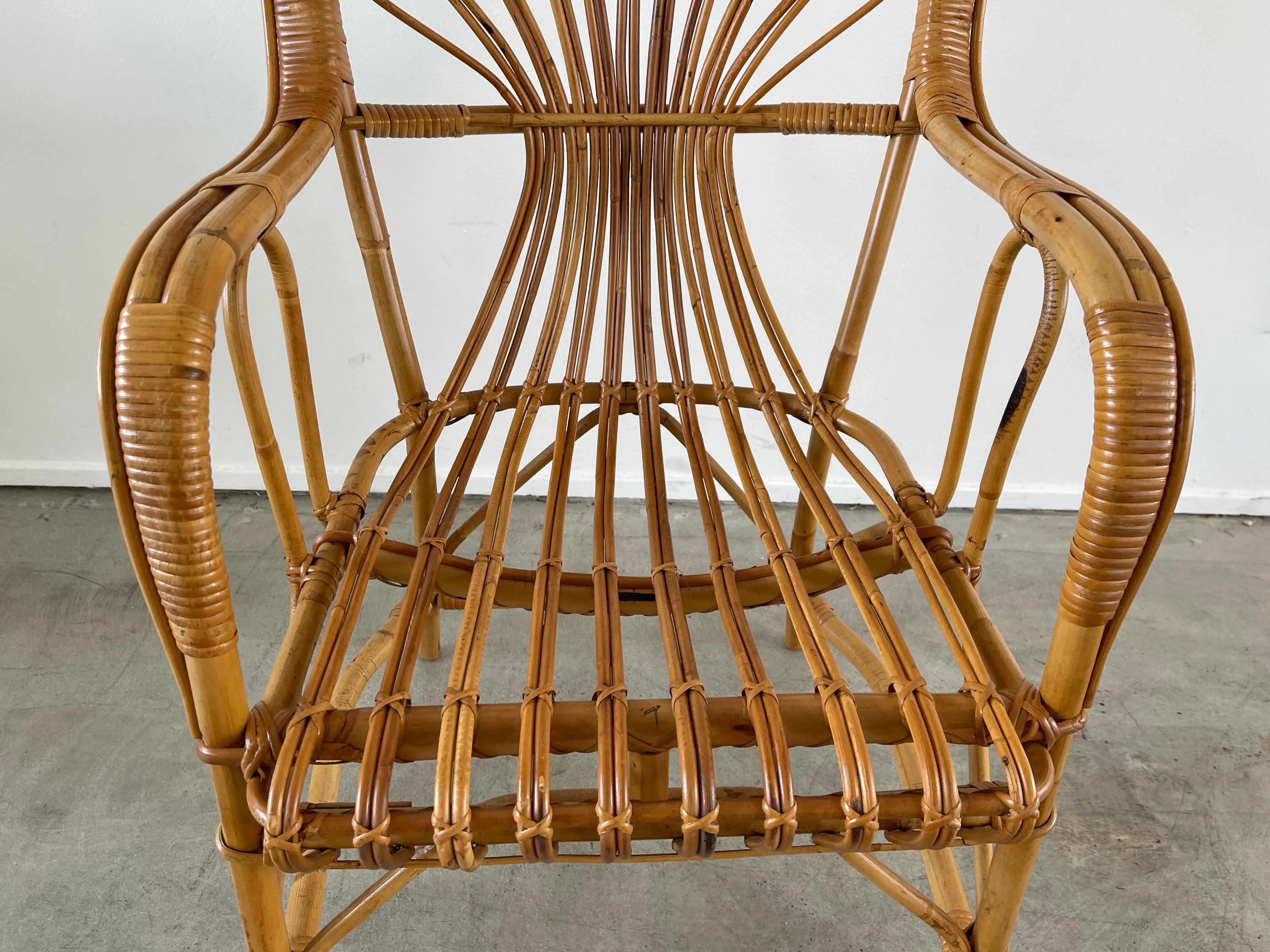 Italian Bamboo Chairs For Sale 2
