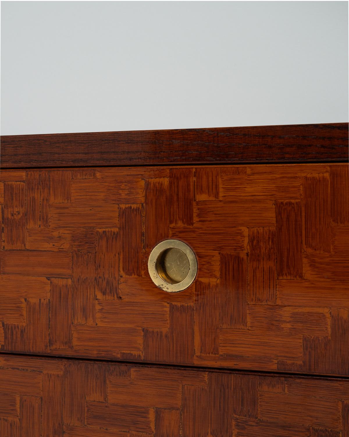 Italian Bamboo Chest of Drawers, 1970s For Sale 2