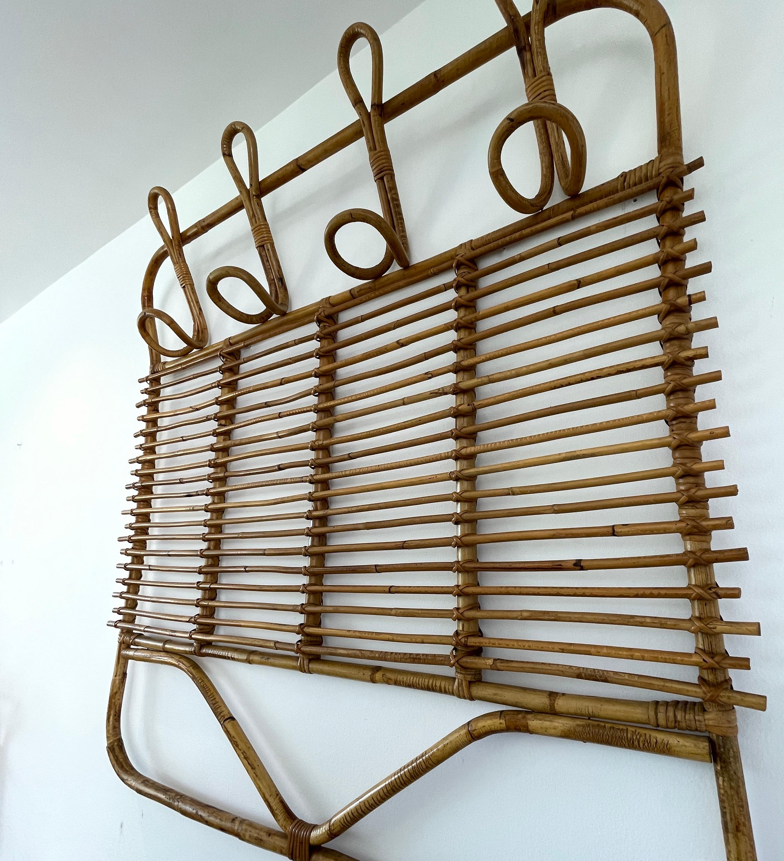 Italian Bamboo Coat Rack In Good Condition For Sale In Beverly Hills, CA