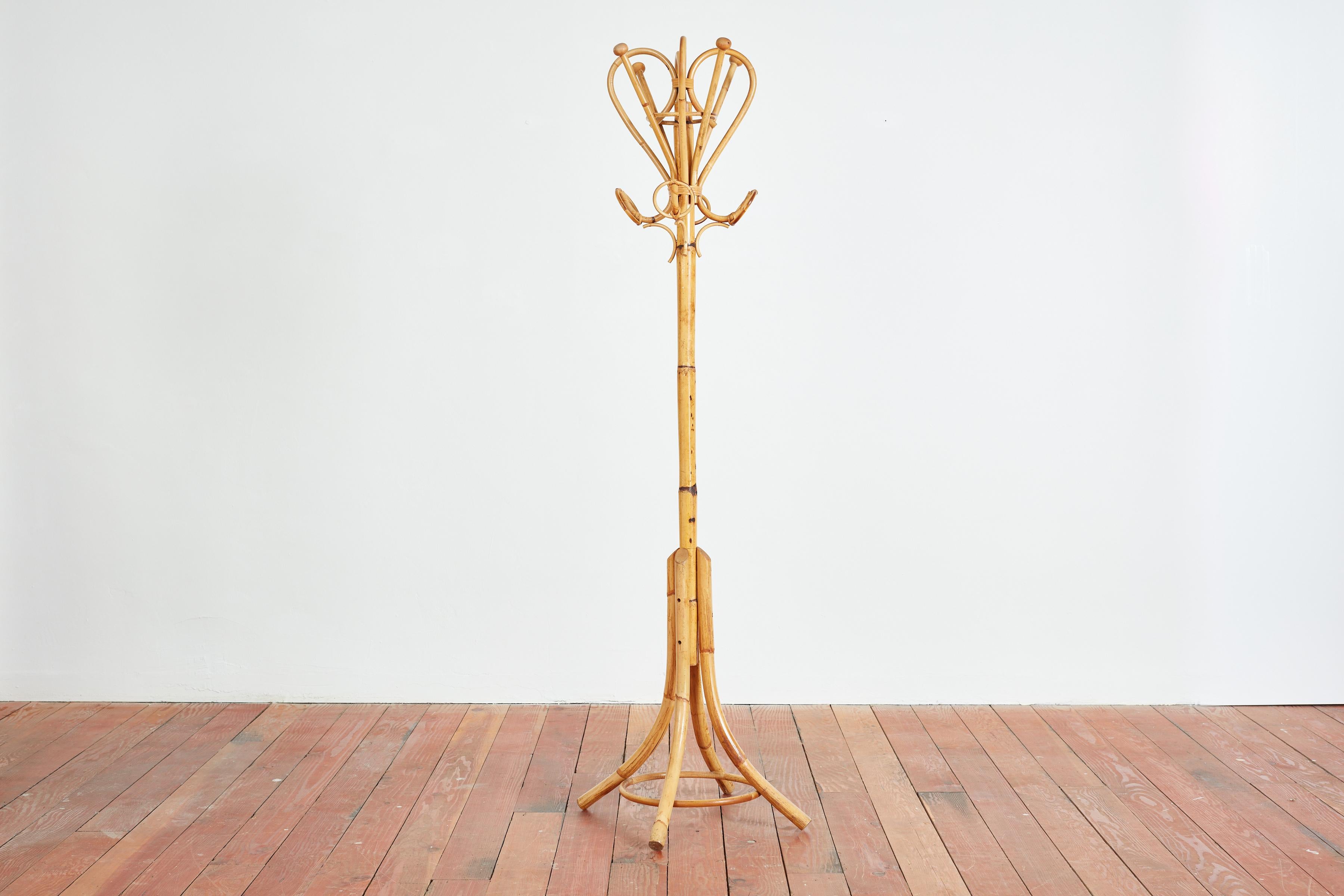 Italian Bamboo Coat Rack In Good Condition For Sale In Beverly Hills, CA