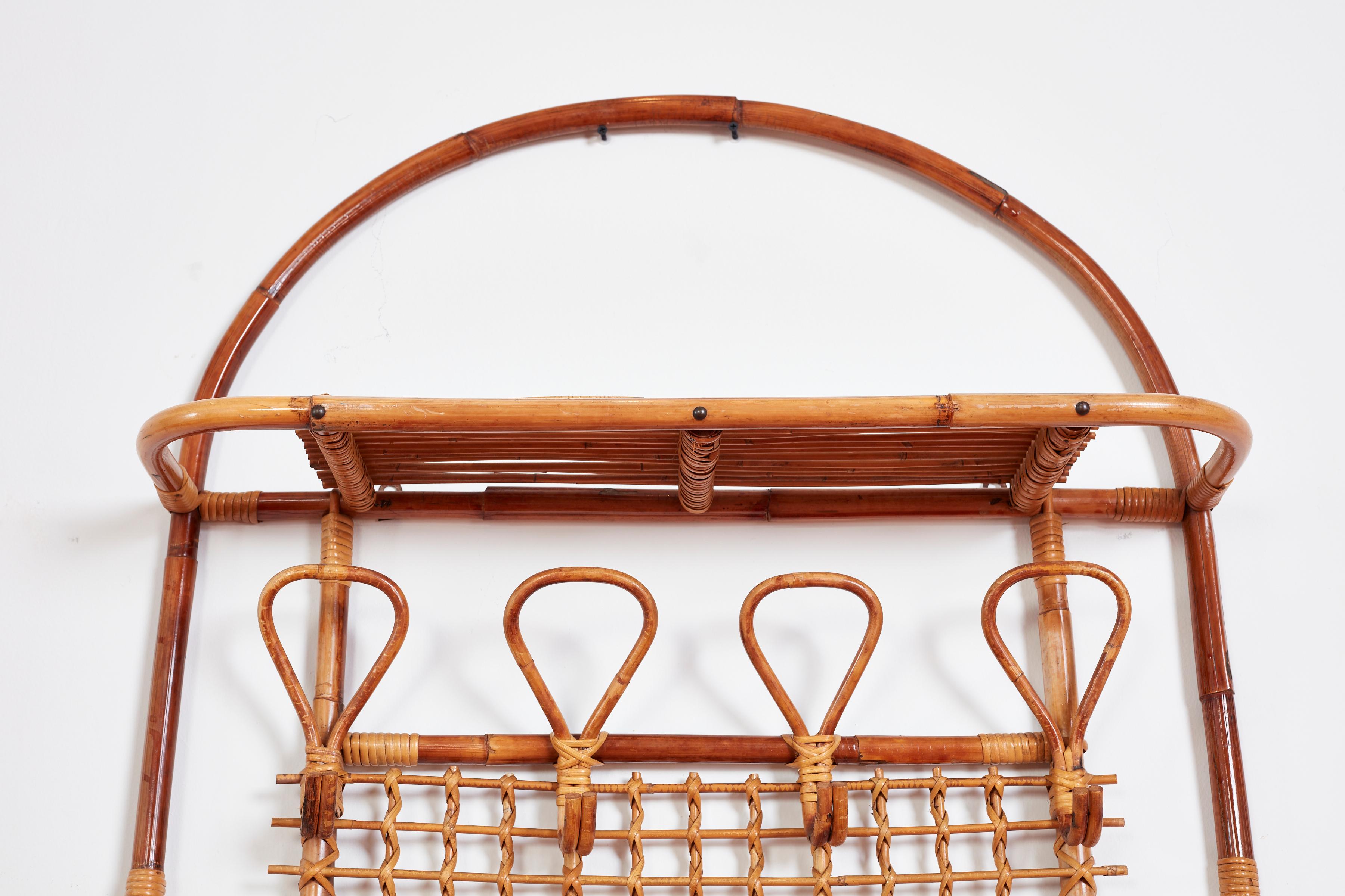 Italian Bamboo Coat Rack 2