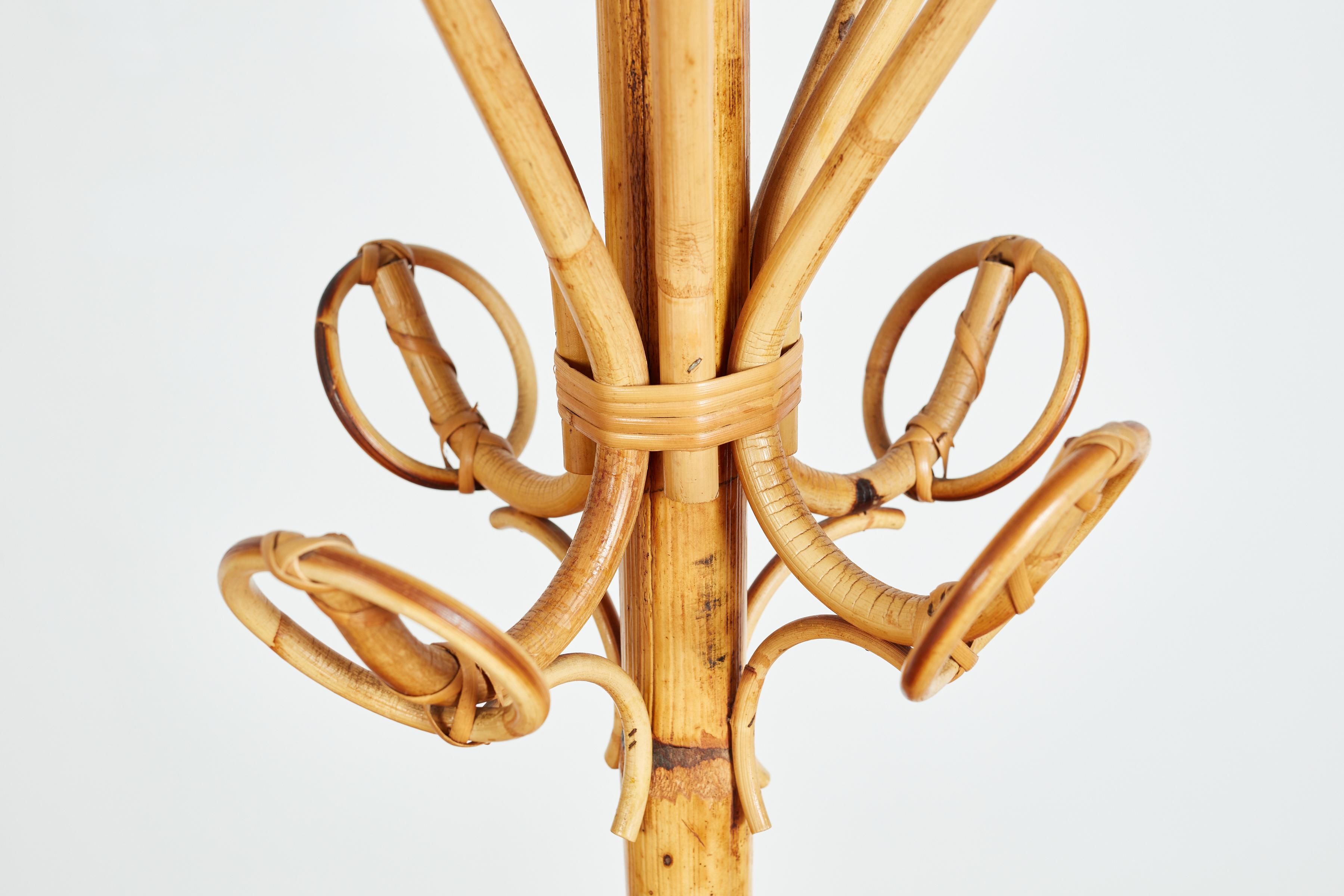 Italian Bamboo Coat Rack For Sale 4