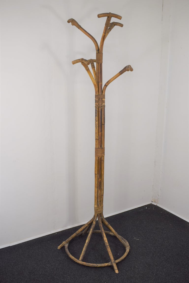 Italian Bamboo Coat Racks, 1960s For Sale at 1stDibs