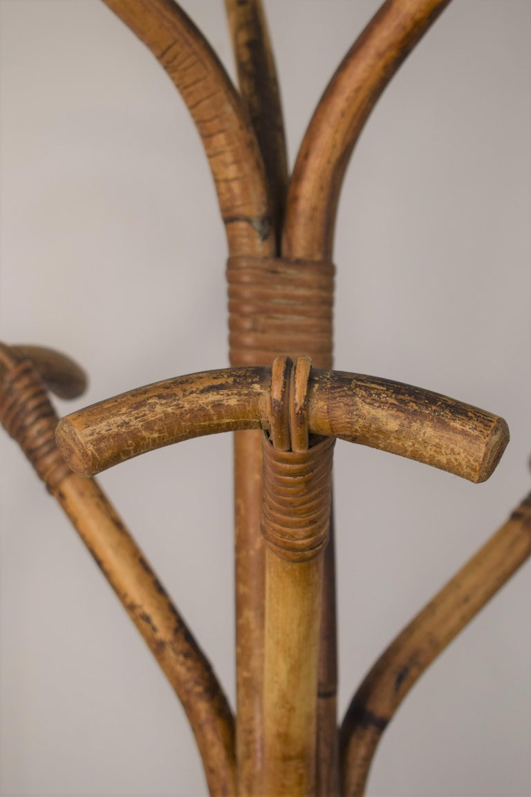 Italian Bamboo Coat Racks, 1960s For Sale at 1stDibs