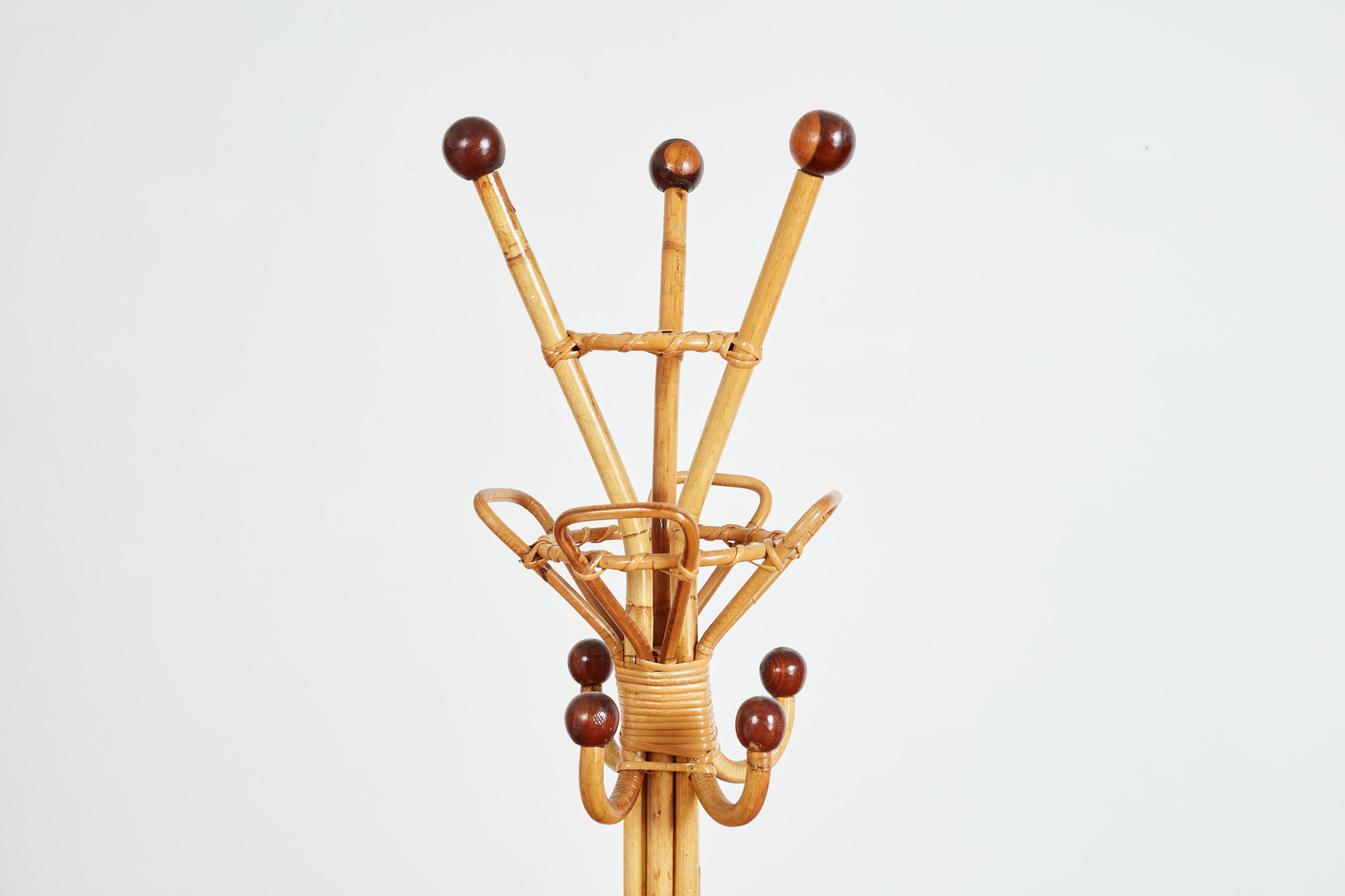 Italian Bamboo Coat Stand For Sale 4
