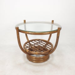 Italian Bamboo Coffee Table, 1980s