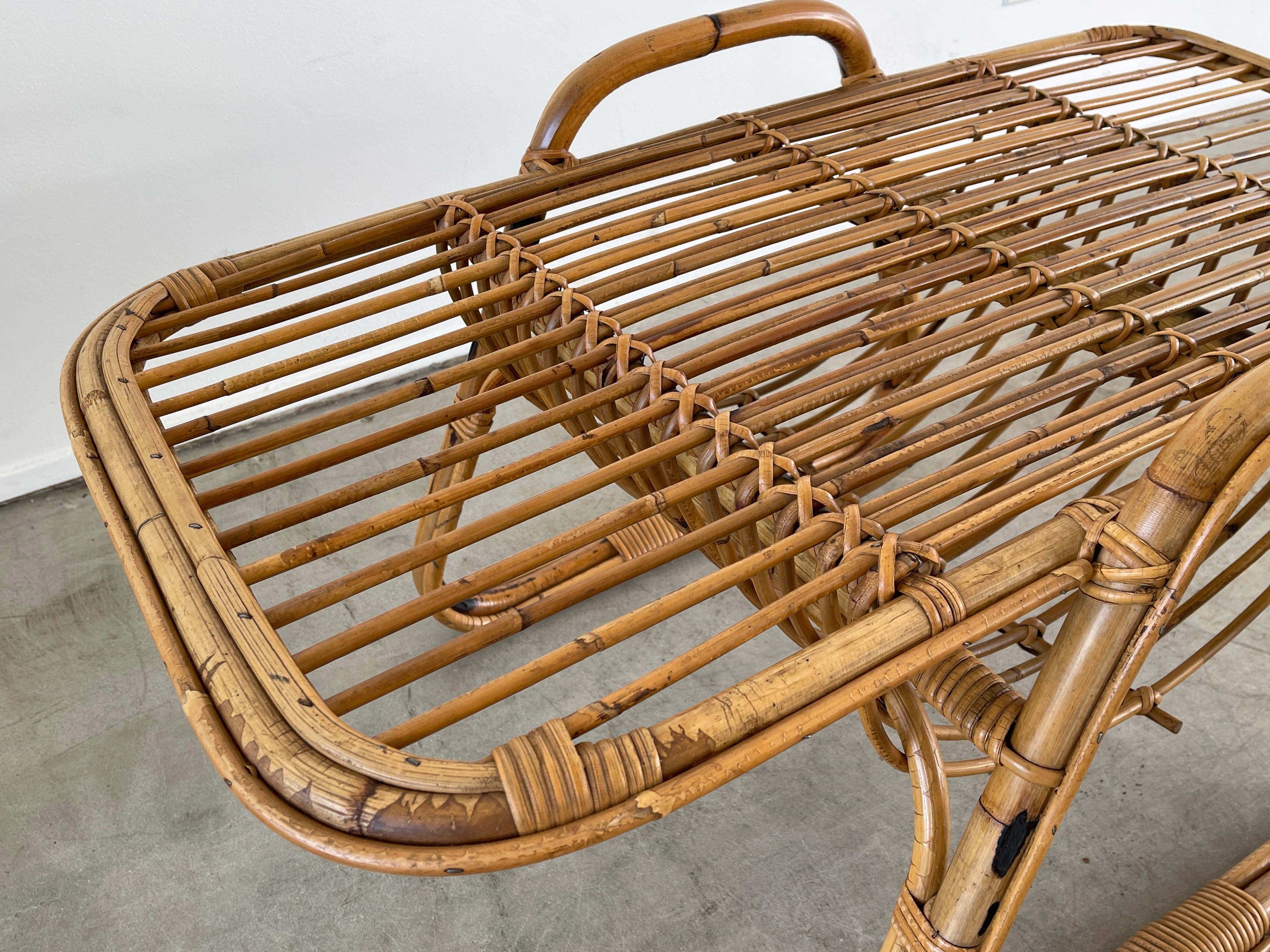 Italian Bamboo Coffee Table 4