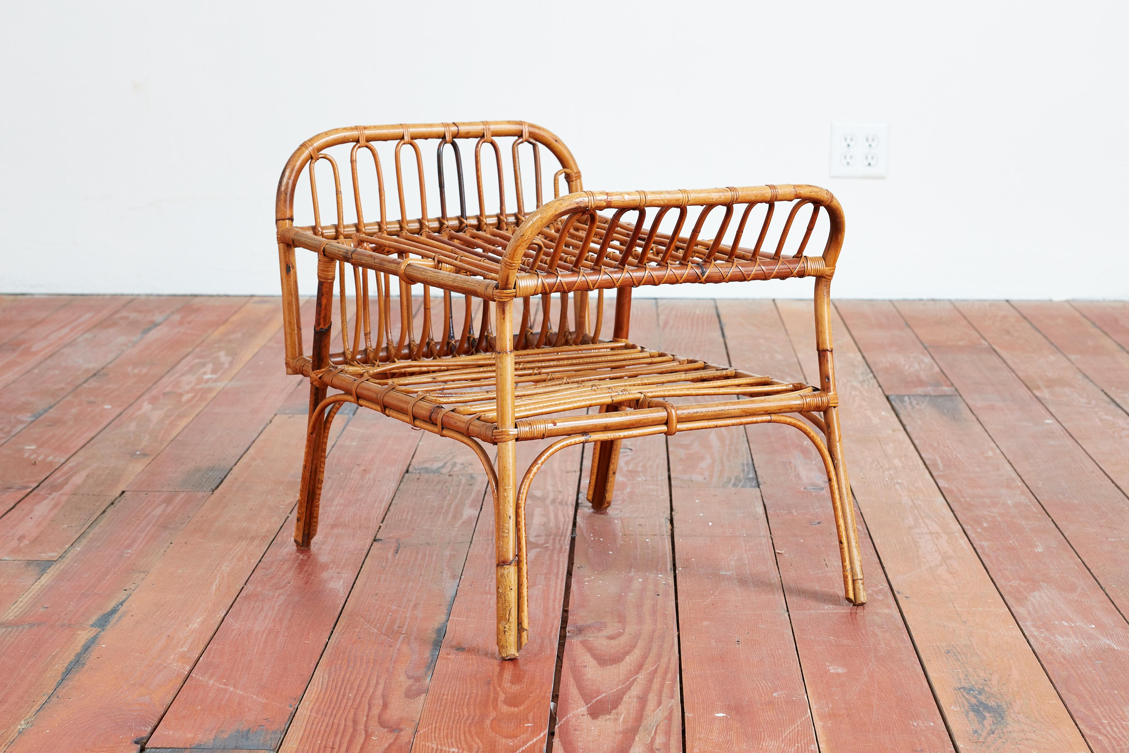 Italian Bamboo End Tables 8