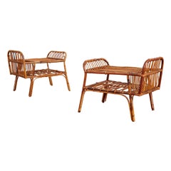 Italian Bamboo End Tables
