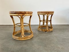 Italian Bamboo Foot Stools