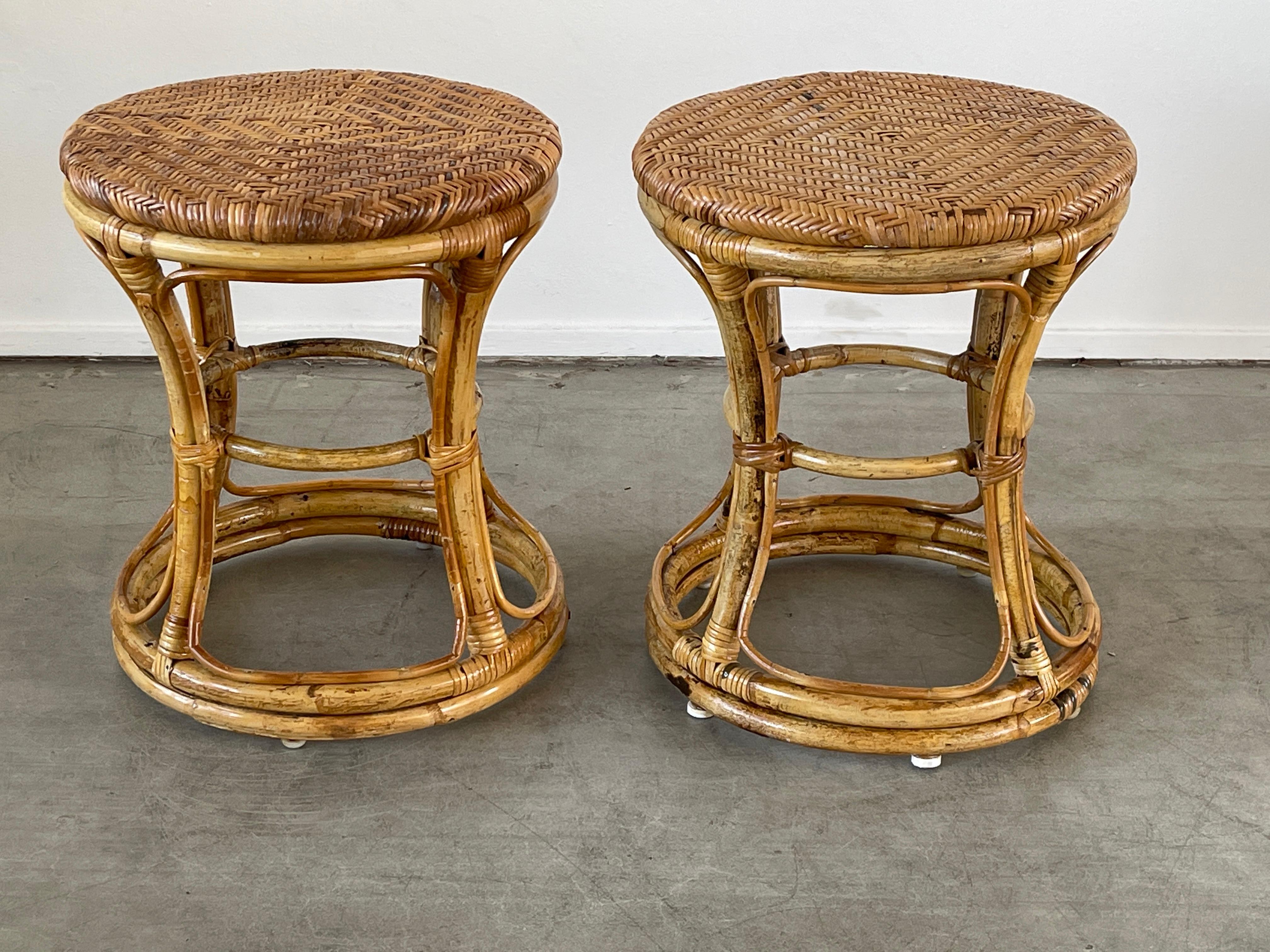 Italian Bamboo Foot Stools 2