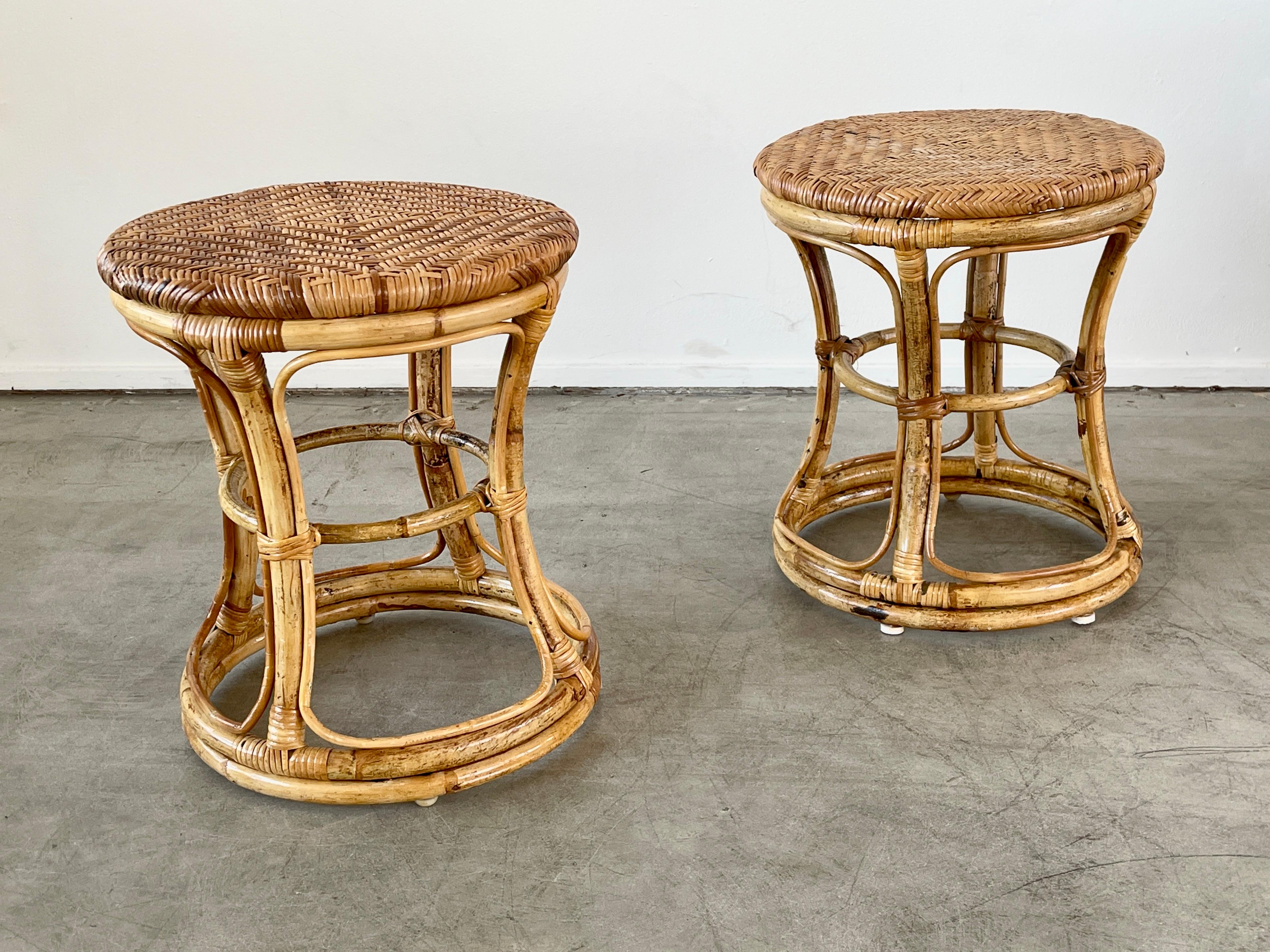 Italian Bamboo Foot Stools 3